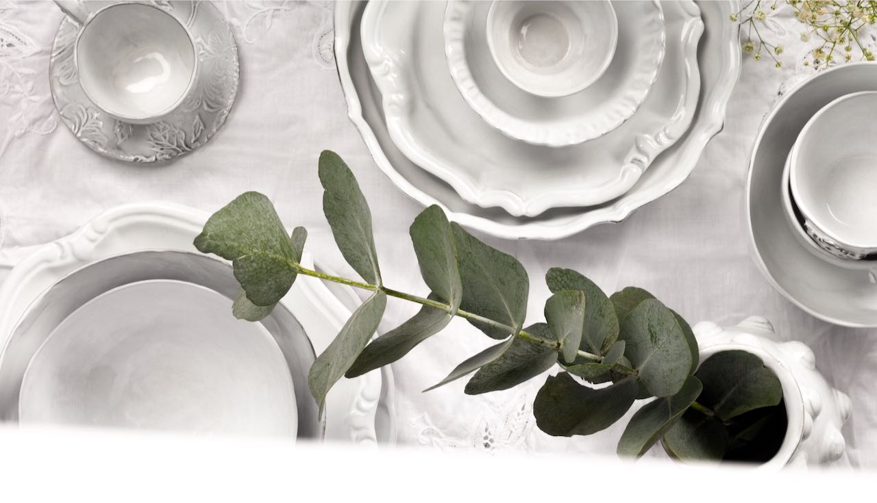 Tableware handmade by Mathilde Carron-Astier de Villatte