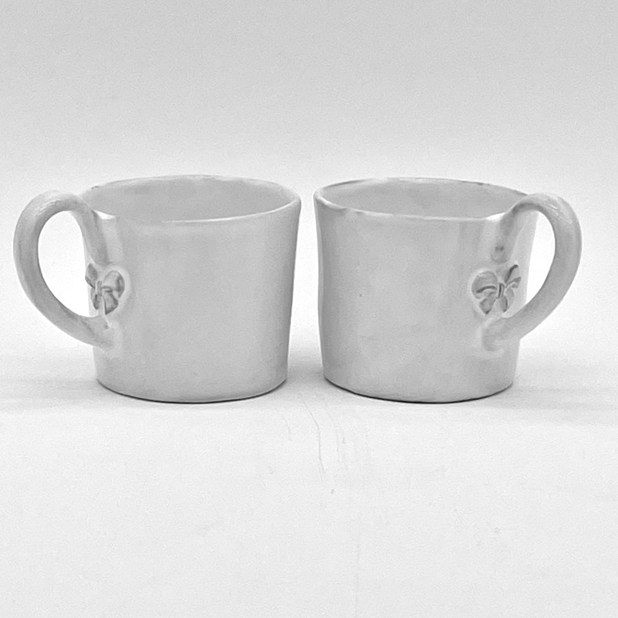 2 x Marie-Antoinette knot cup with handle-CARRON-Paris