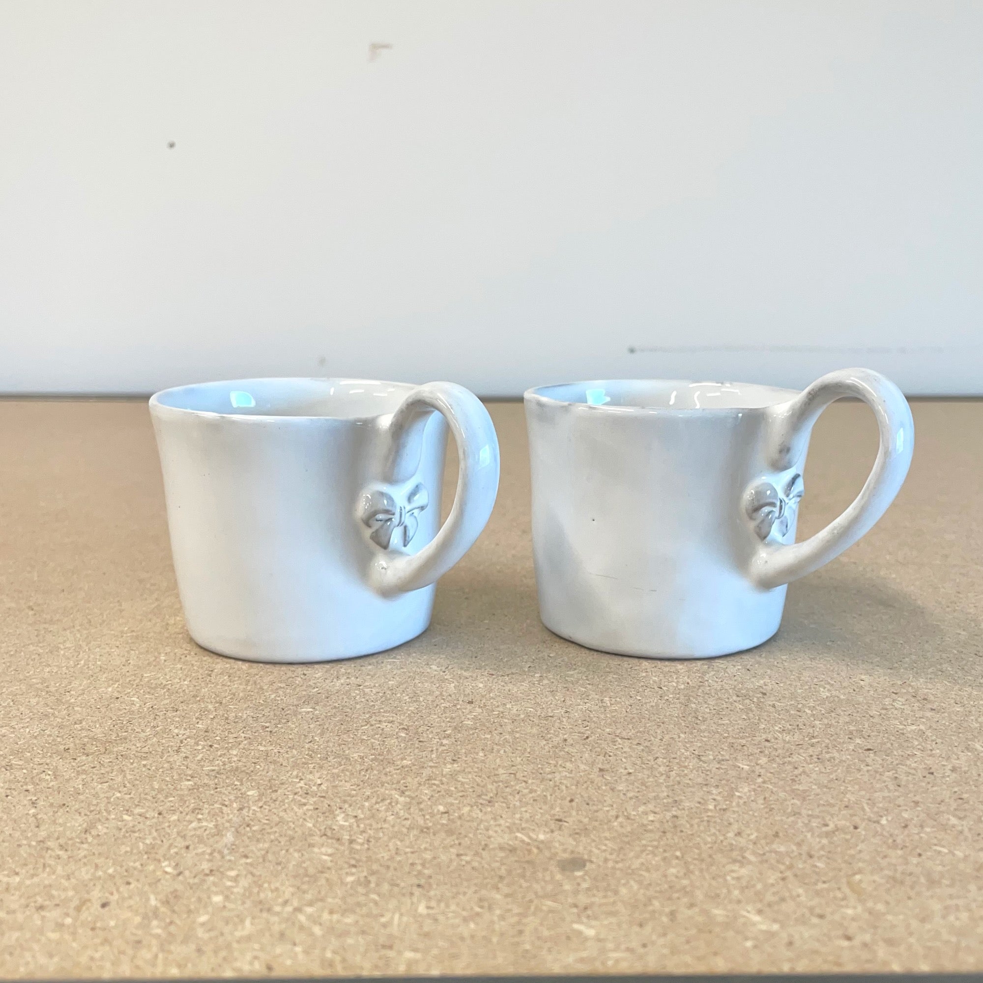 2 x Marie-Antoinette knot cup with handle-M (7x7x7)-CARRON-Paris