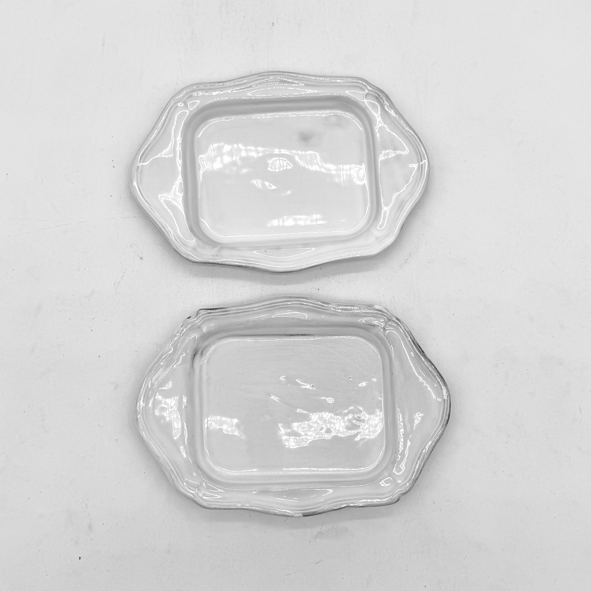 Set x 2 Paris rectangular platter
