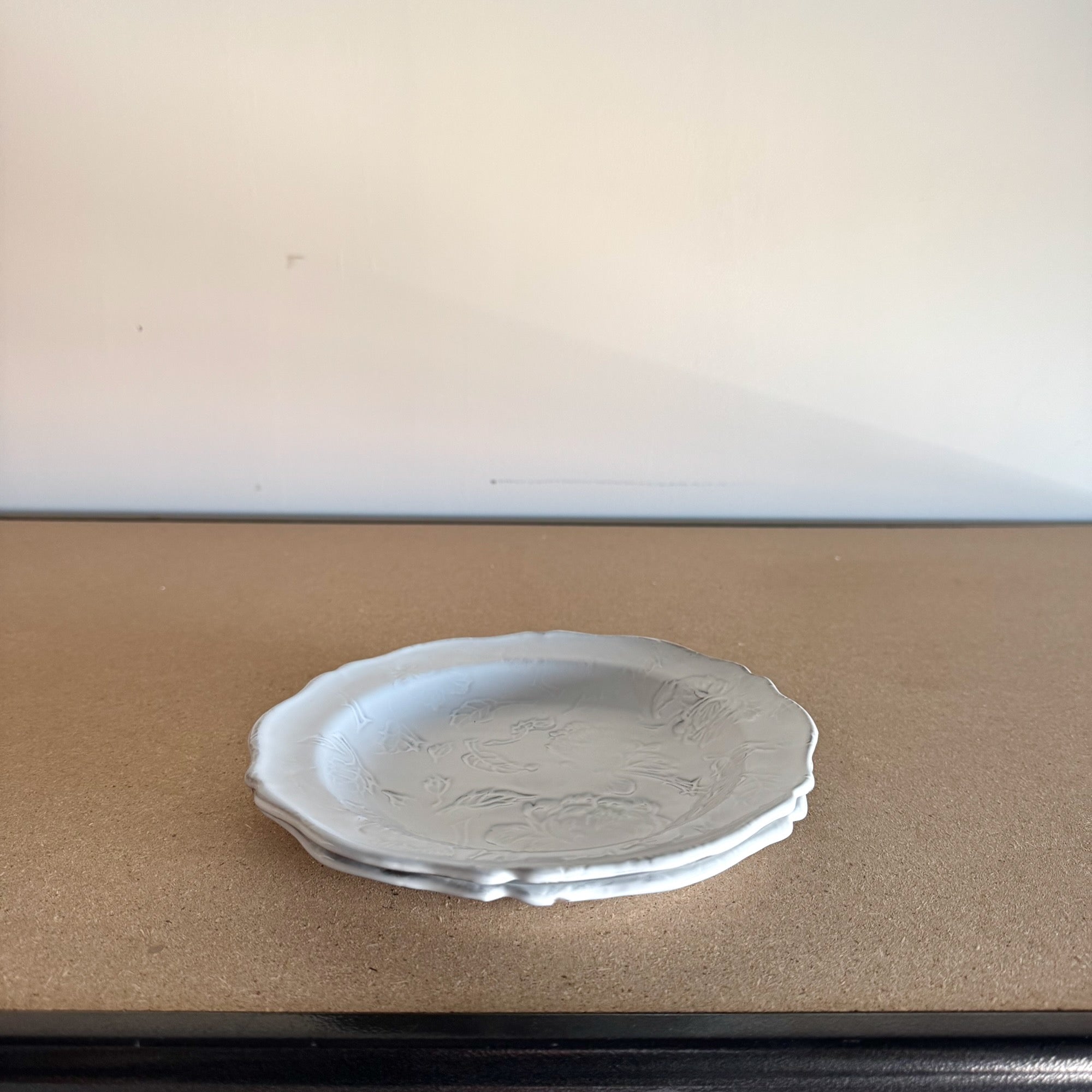2 x Assiettes creuse Louis XV Pivoine