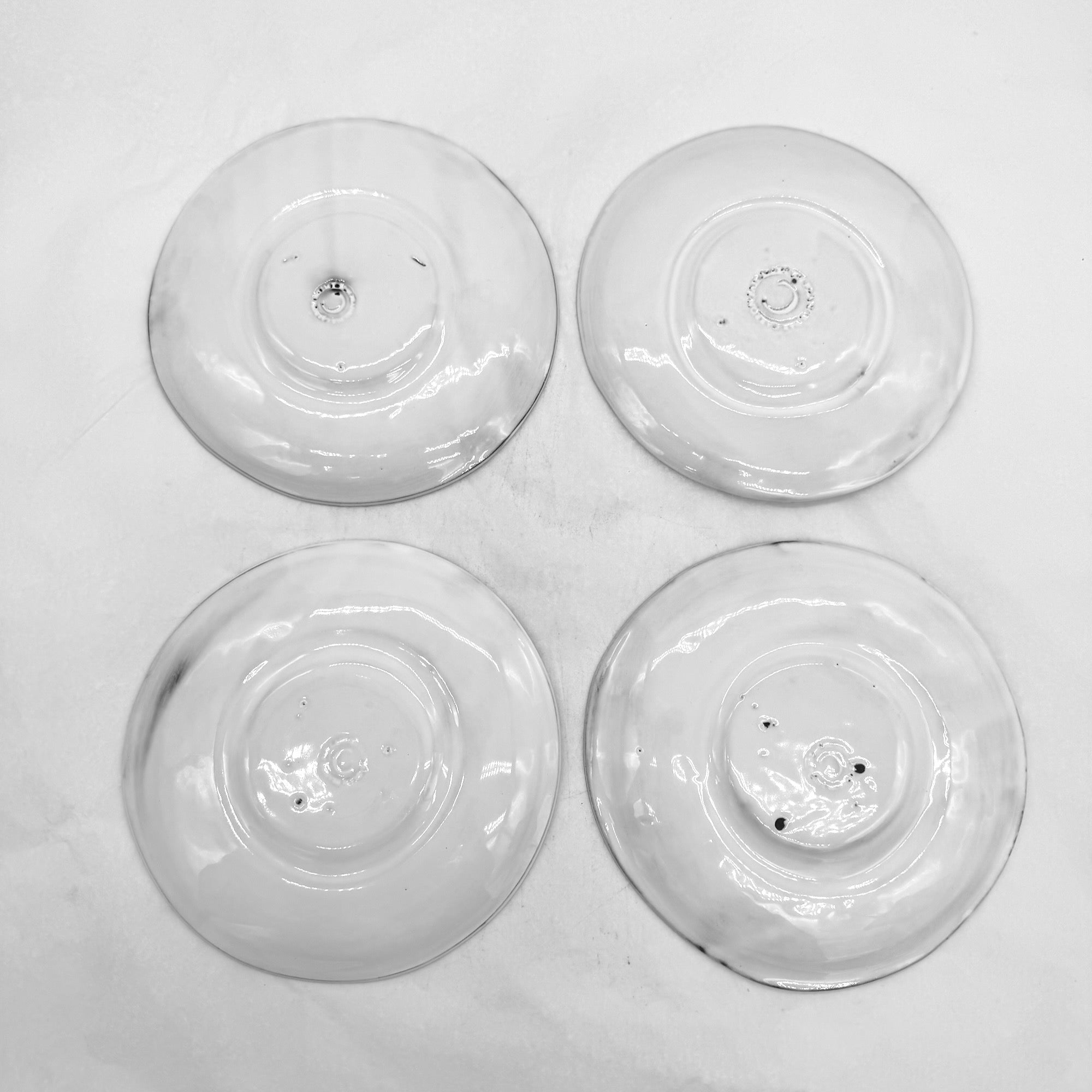 Set 4 x Marie-Antoinette knot saucer