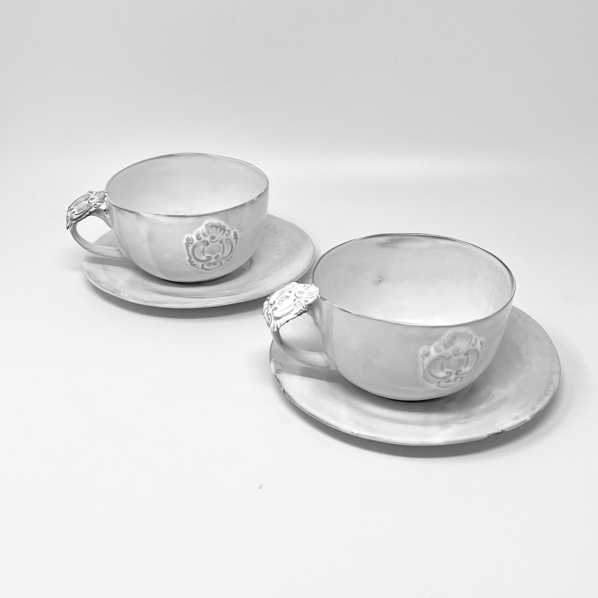 2x Chocolate Cups and saucers