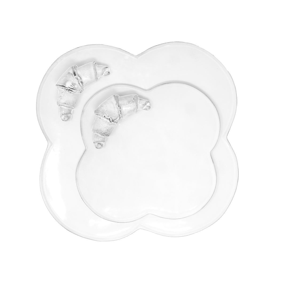 Paris handmade Croissant plate | Handmade French ceramic plate 