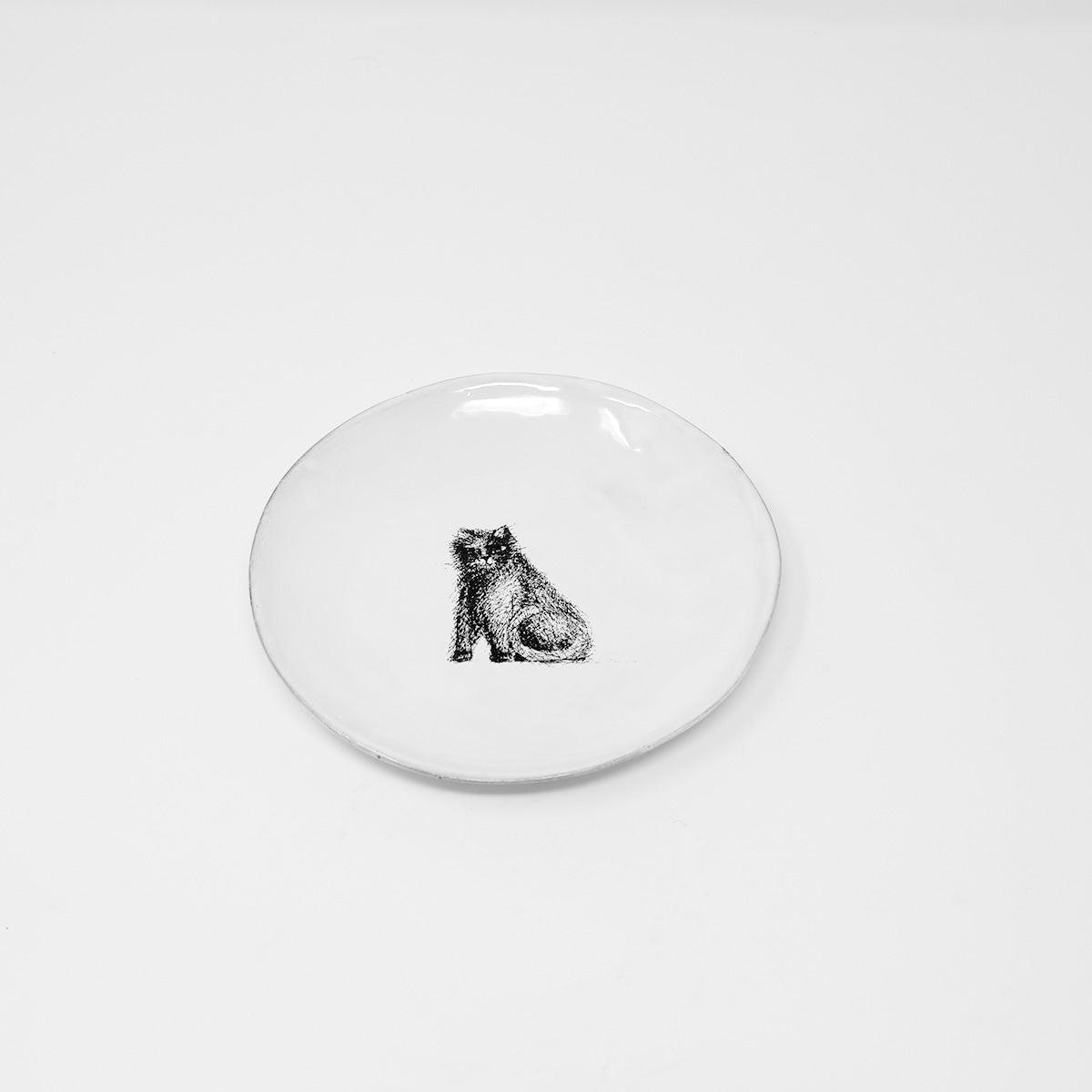 Gribouille Cat Meal Plate-⌀14-CARRON-Paris