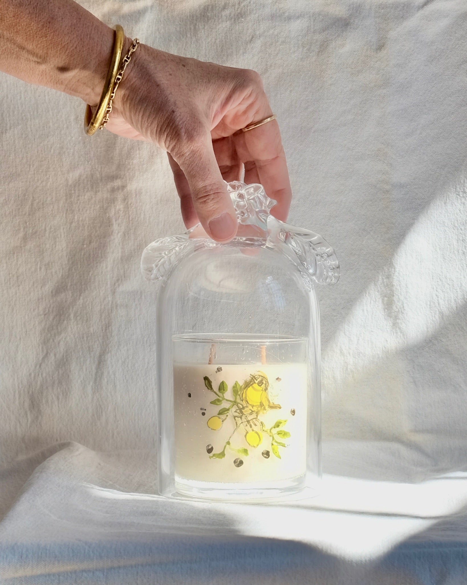 Le Citron candle & cloche-CARRON-Paris