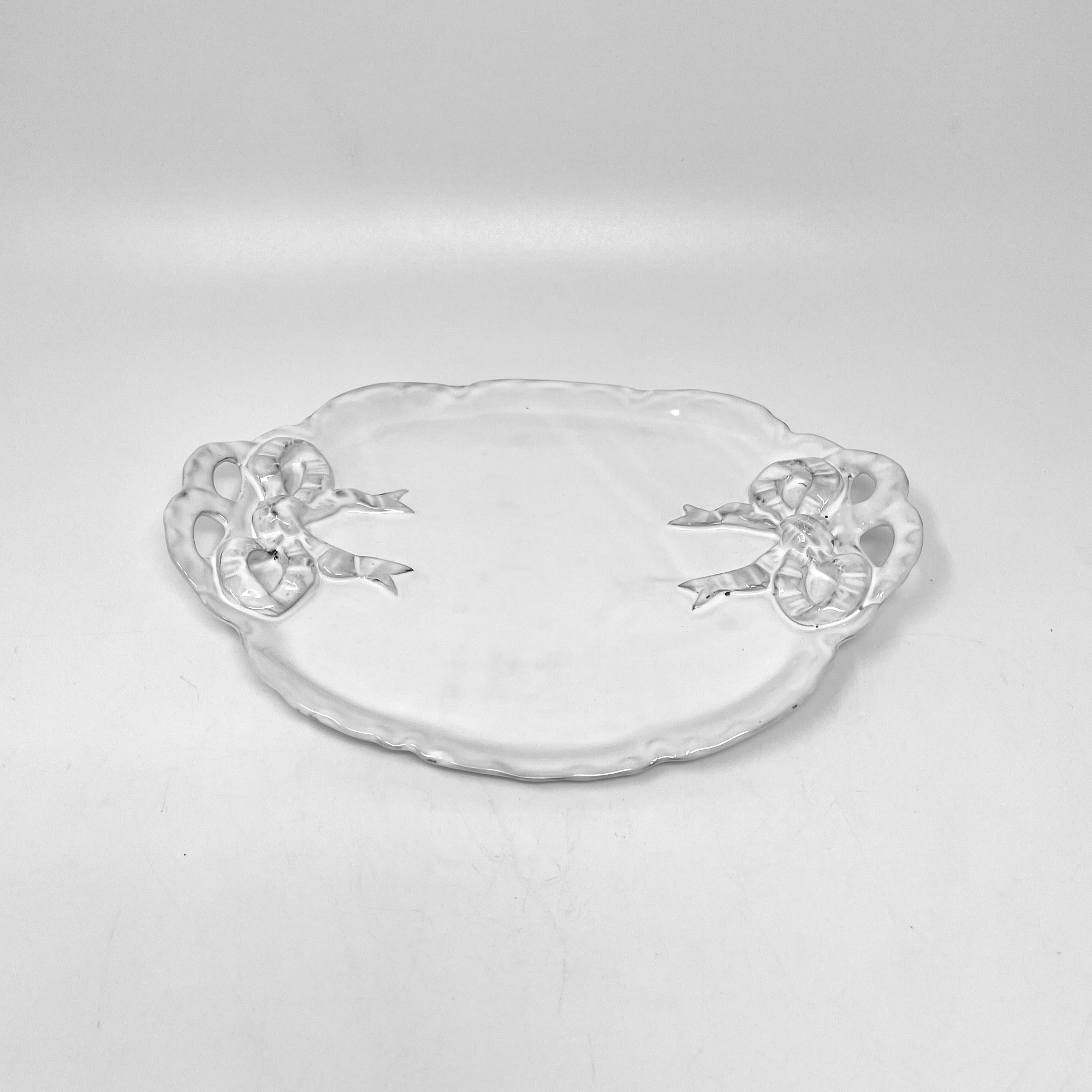 Marie-Antoinette platter with handle-CARRON-Paris