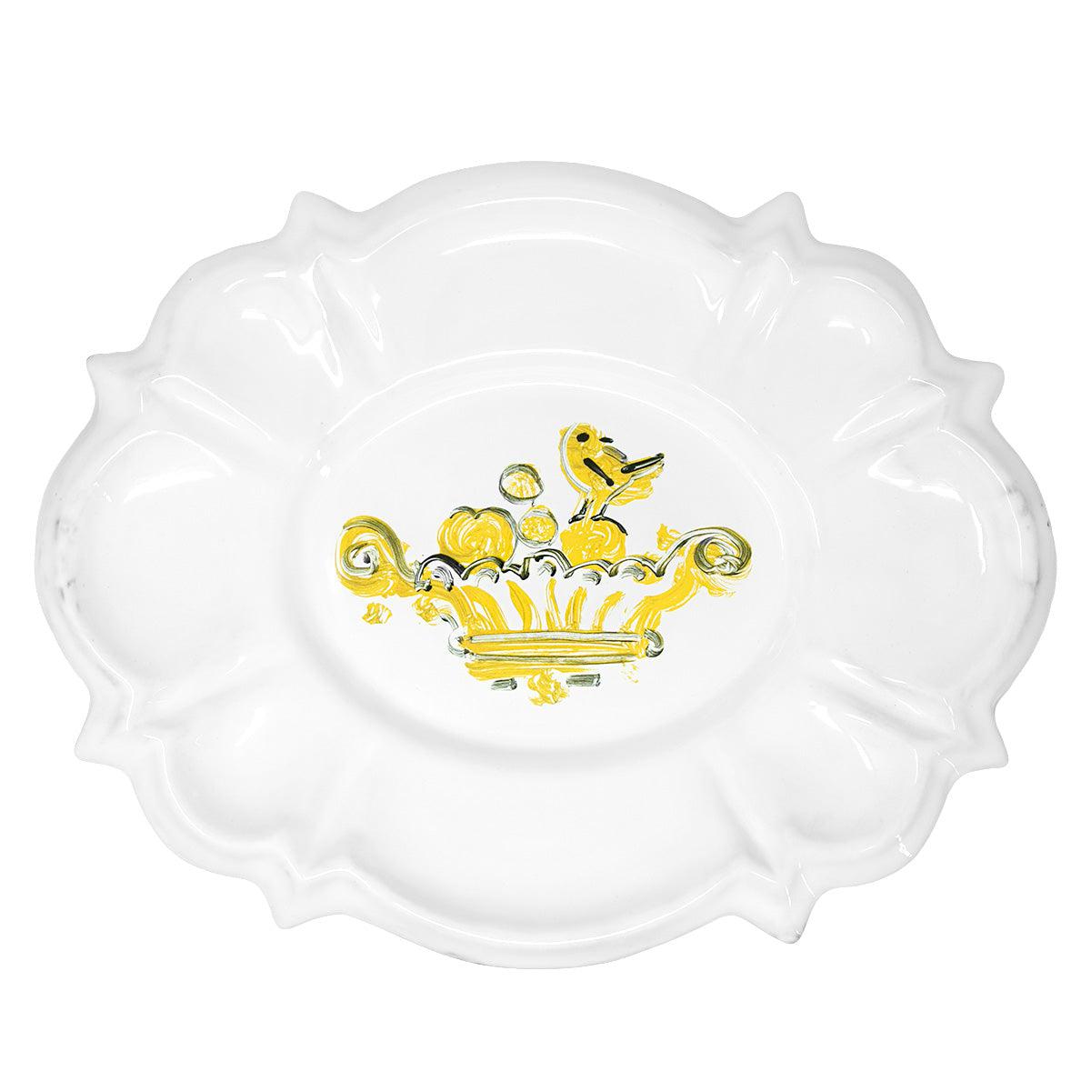 Oiseau Roi platter-45x36x5cm-CARRON-Paris