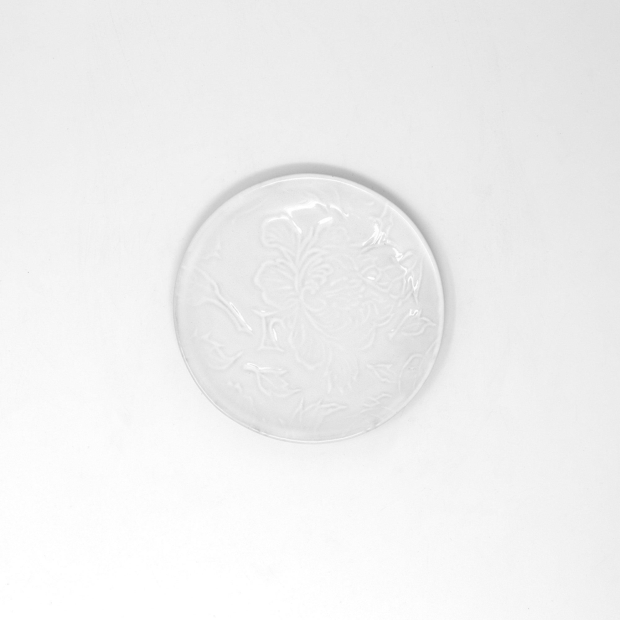 Pivoine plate-Butter plate ⌀11-CARRON-Paris