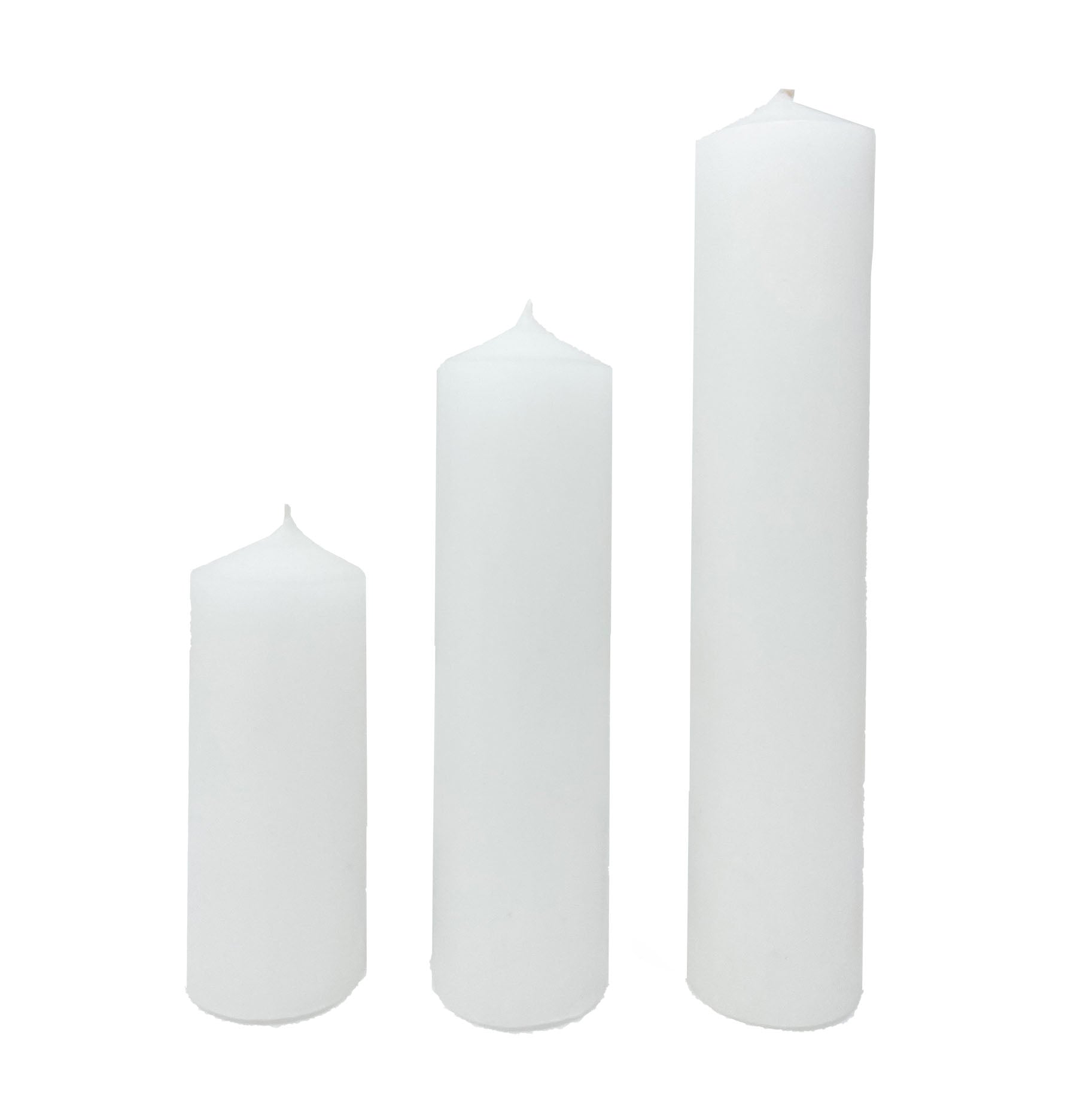 Cylindrical candle-White-CARRON-Paris
