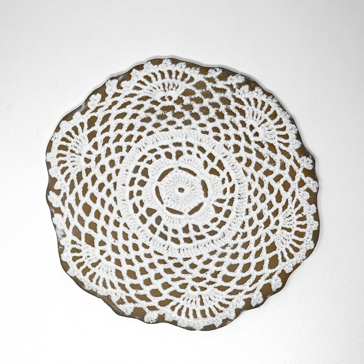 Dentelle bottle coaster-19x19x0,3cm-CARRON-Paris