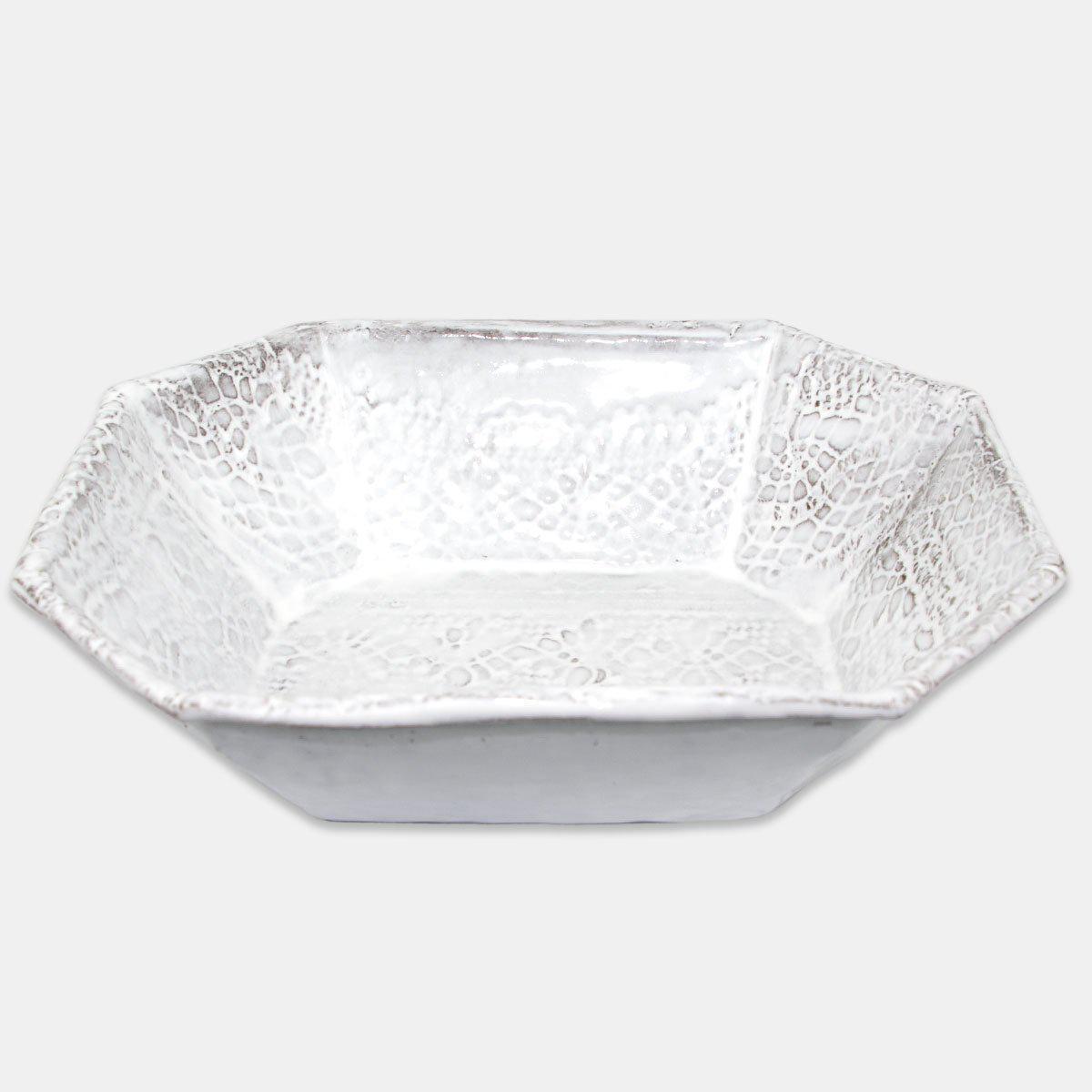 Dentelle platter-Shallow platter (21x17x6cm)-Handmade in France by CARRON