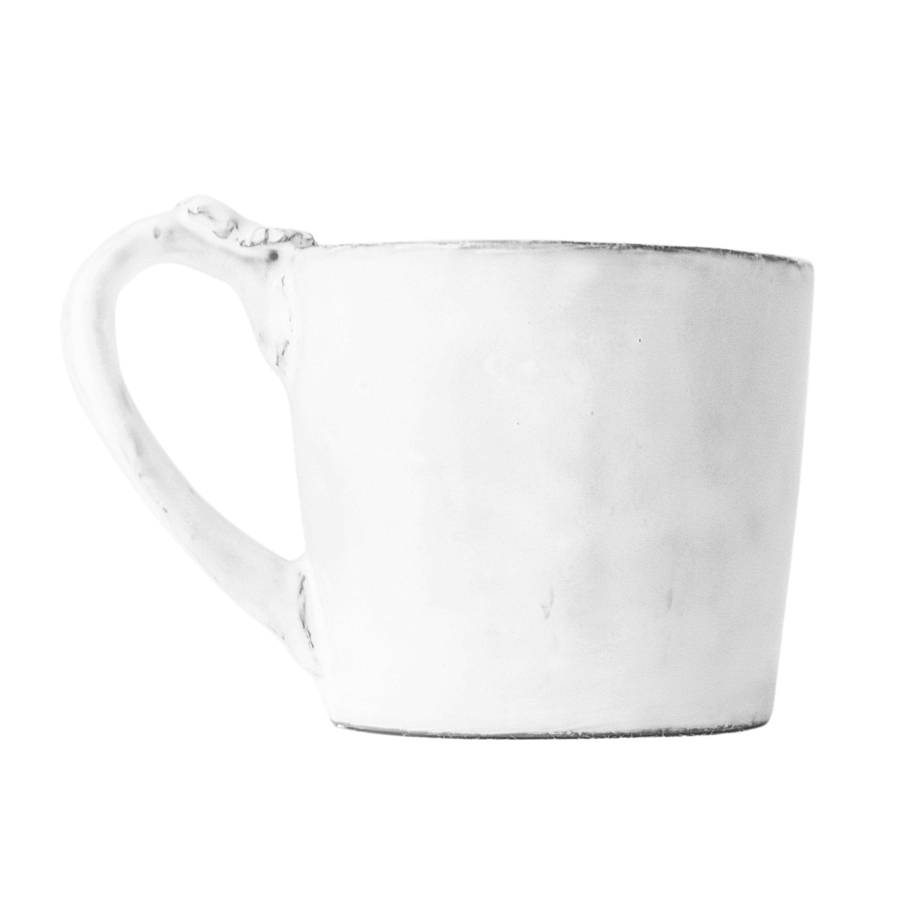 Marie-Antoinette flower mug with handle-S (6,2x6,2x6cm)-Handmade in France by CARRON