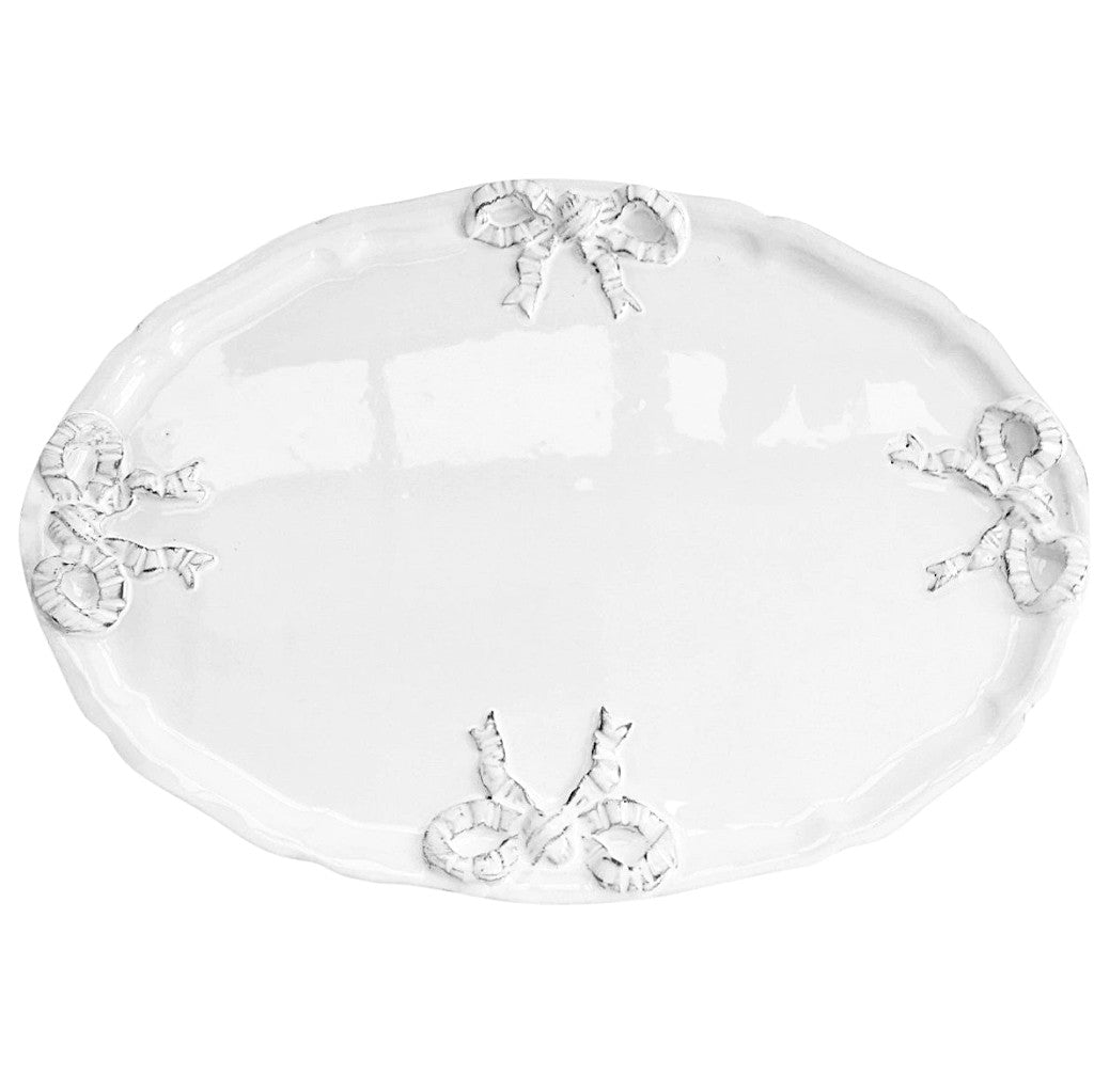 Marie-Antoinette oval platter-41x30x2cm-Handmade in France by CARRON