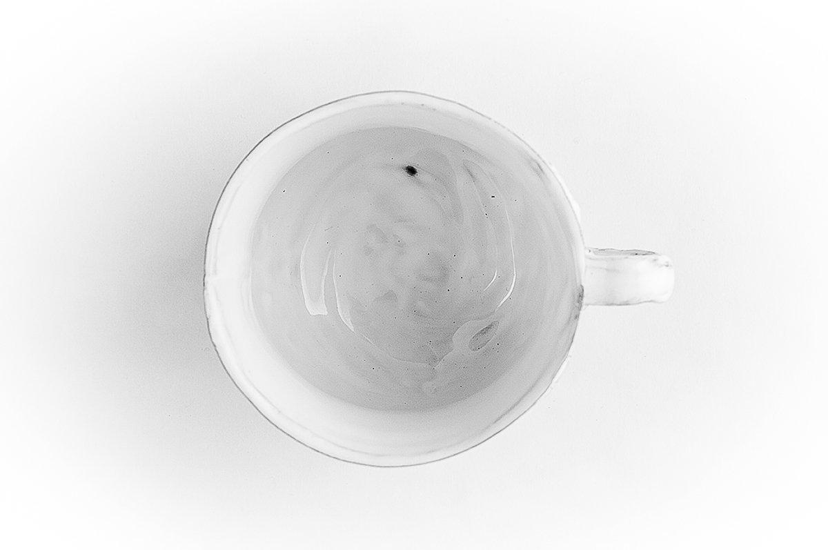 Marie-Antoinette ribbon cup-Chocolate (8x8x6,5cm)-Handmade in France by CARRON