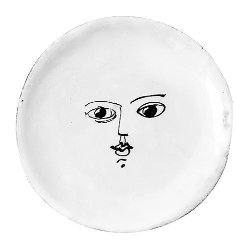 Moon plate-Butter plate ⌀11,2 H0,8-Handmade in France by CARRON