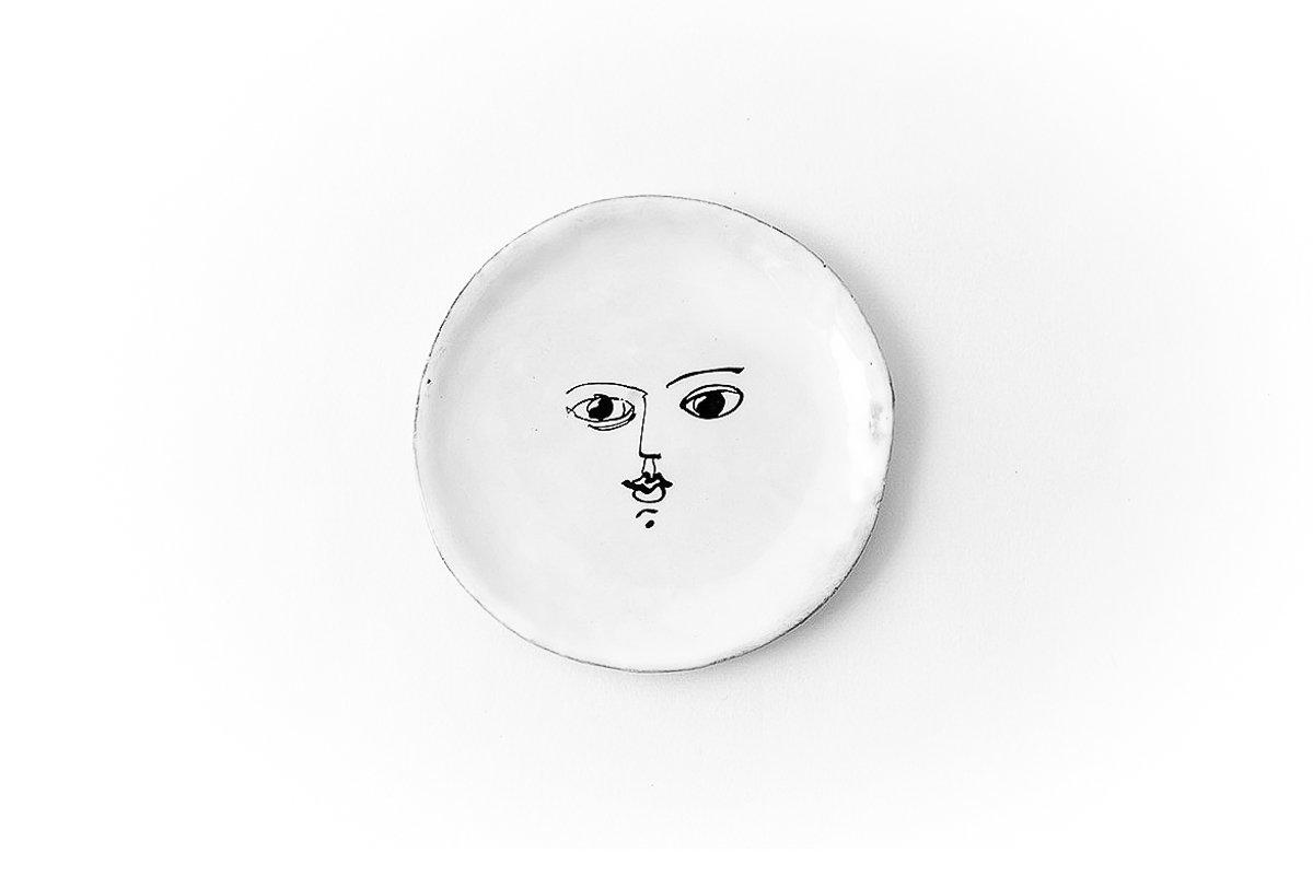 Moon plate-Handmade in France by CARRON