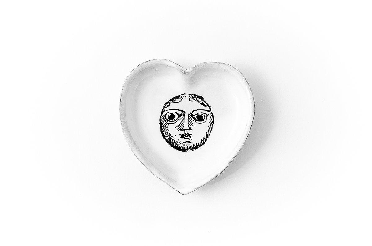 Pierre Carron ceramic heart-Handmade in France by CARRON