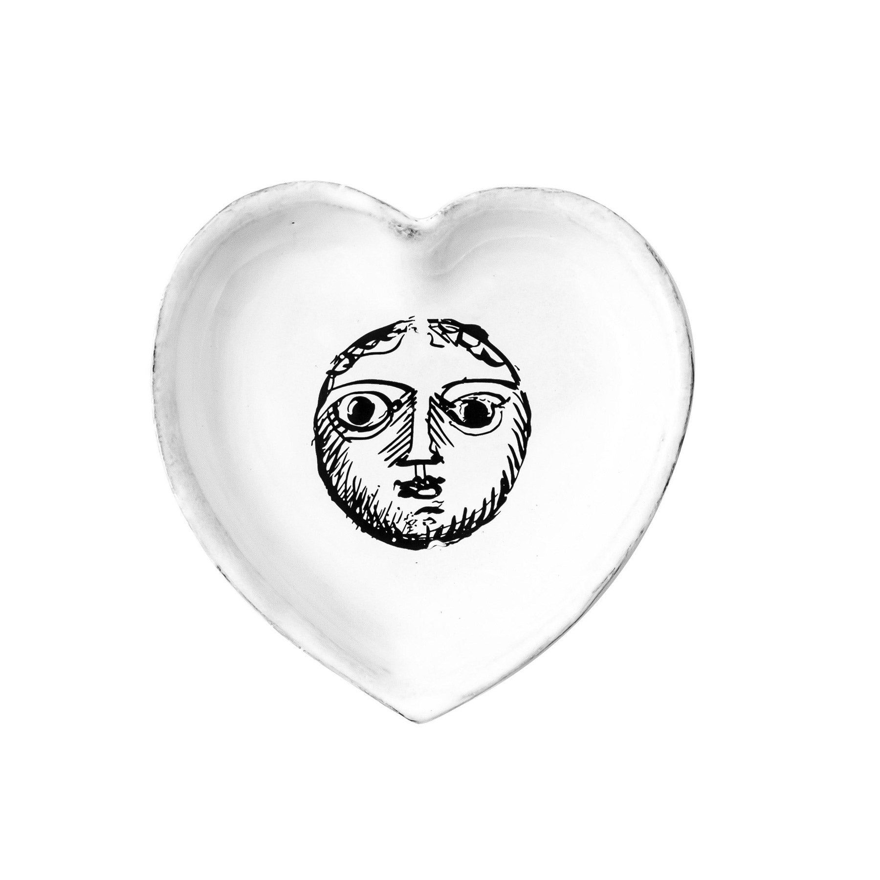 Pierre Carron ceramic heart-Tête-CARRON-Paris