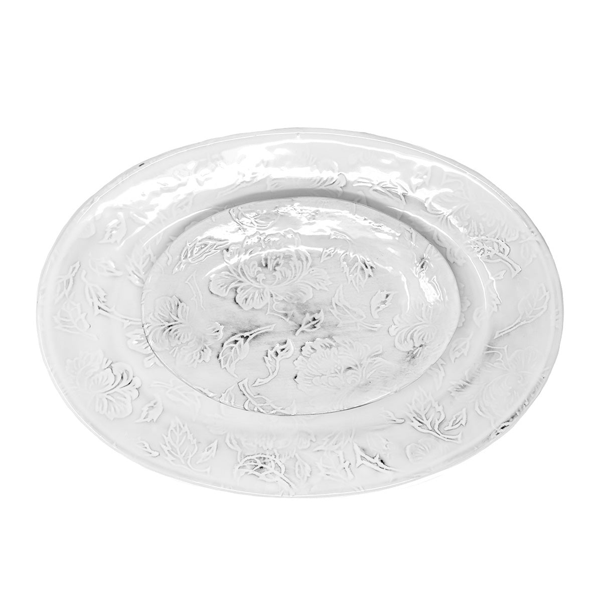 Pivoine oval platter-CARRON-Paris