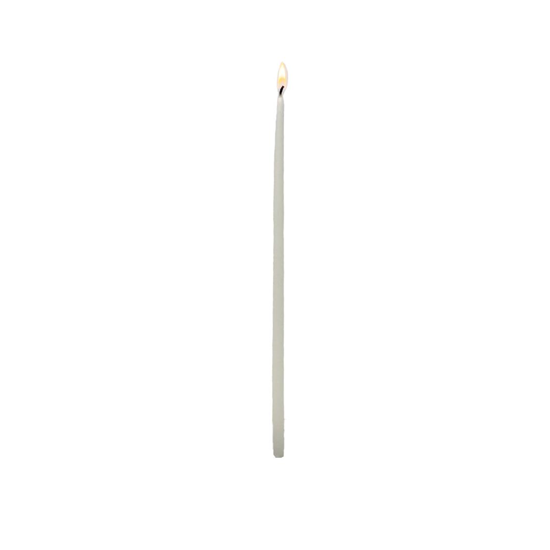 Taper thin candle (6-Pack)-White-CARRON-Paris