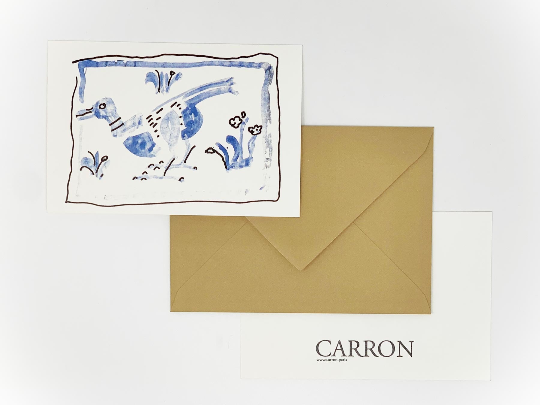 Thank you card ( x20 pack )-Tourterelle-CARRON-Paris