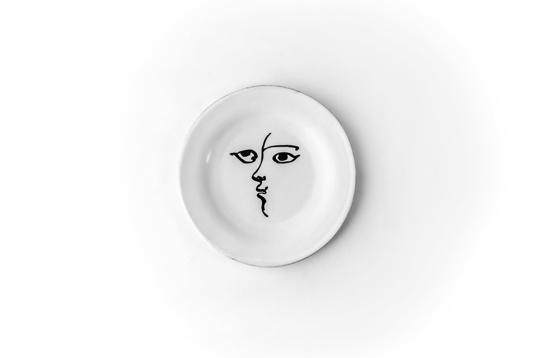 Toi et moi plate-Dessert plate ⌀18-Handmade in France by CARRON