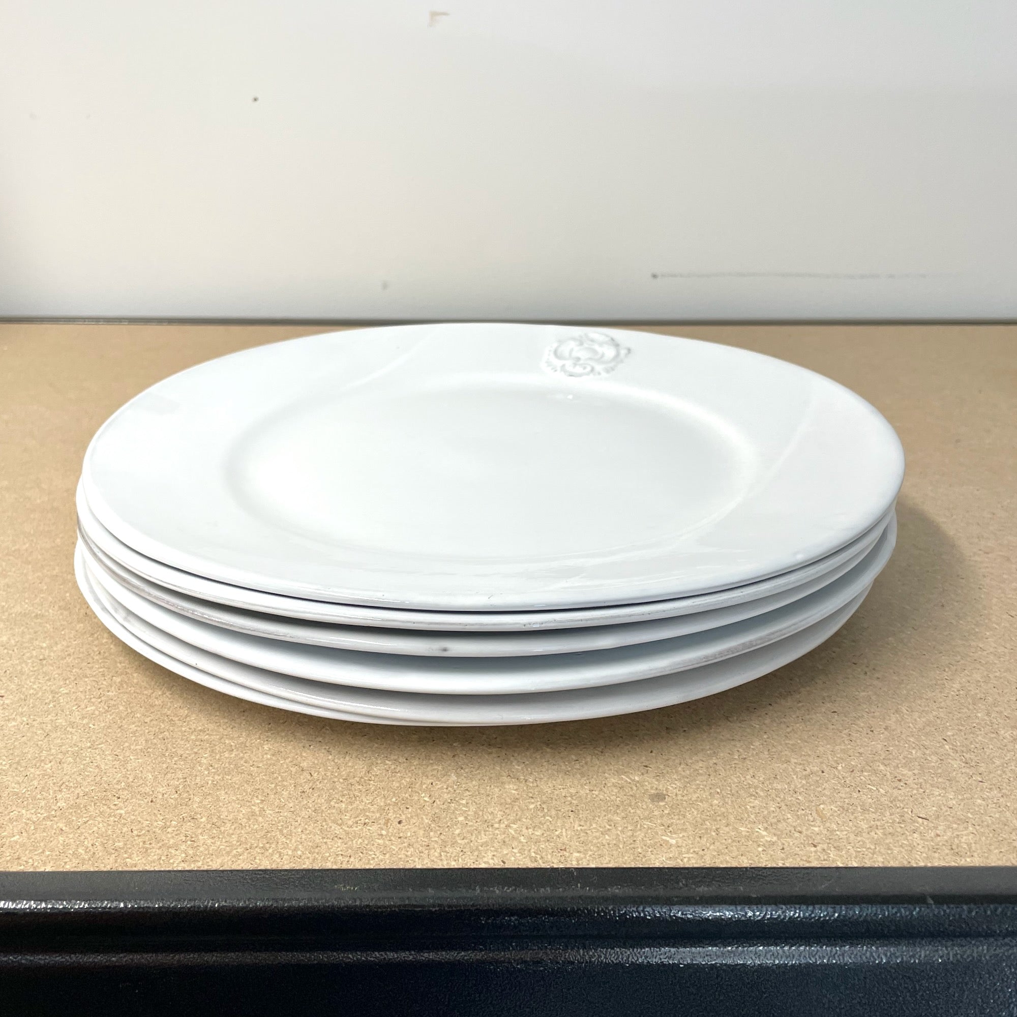 6 x Large flat plate Charles-6 x Large flat plate ⌀29-CARRON-Paris
