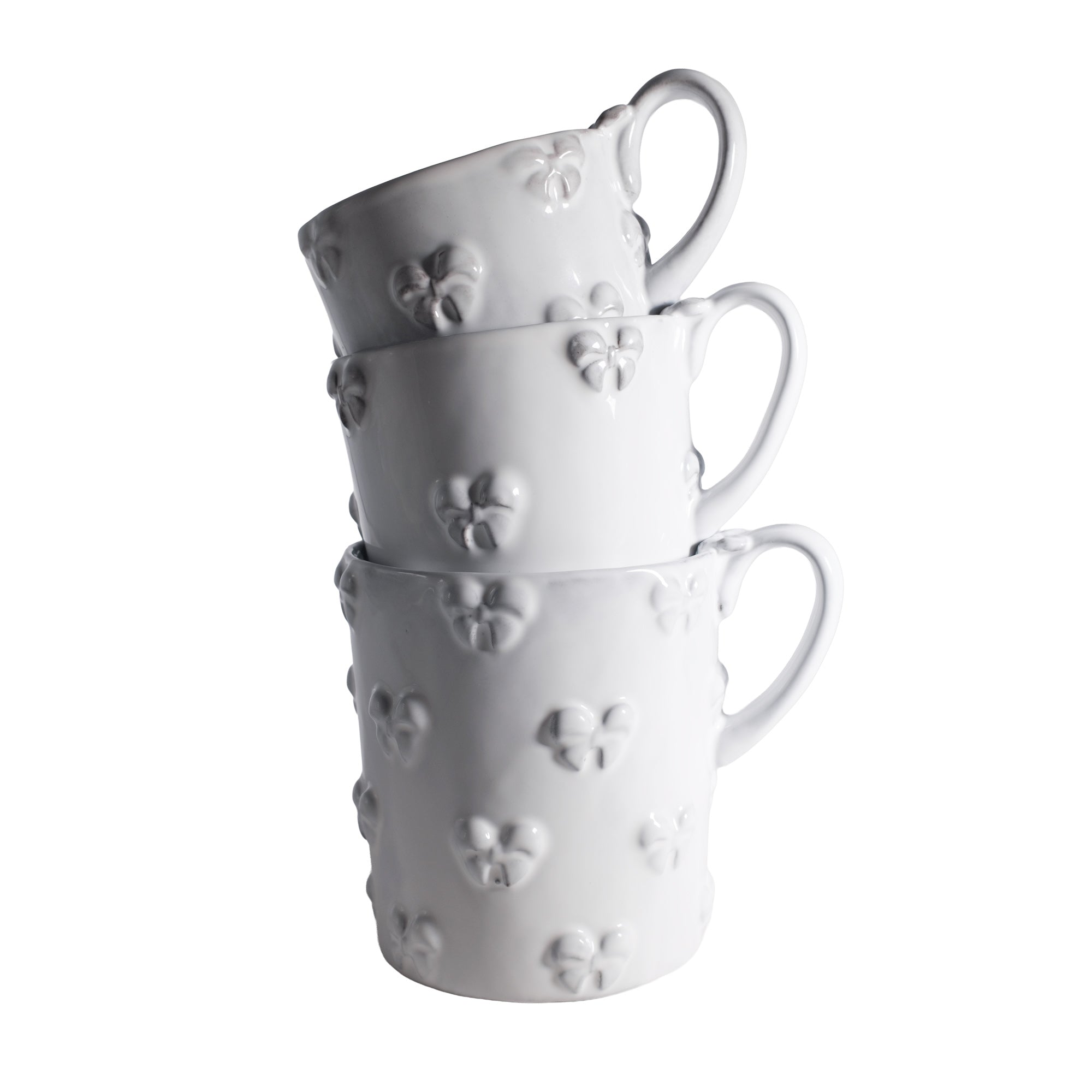 Marie-Antoinette Nœud-Nœud mug with handle | Handmade ceramic