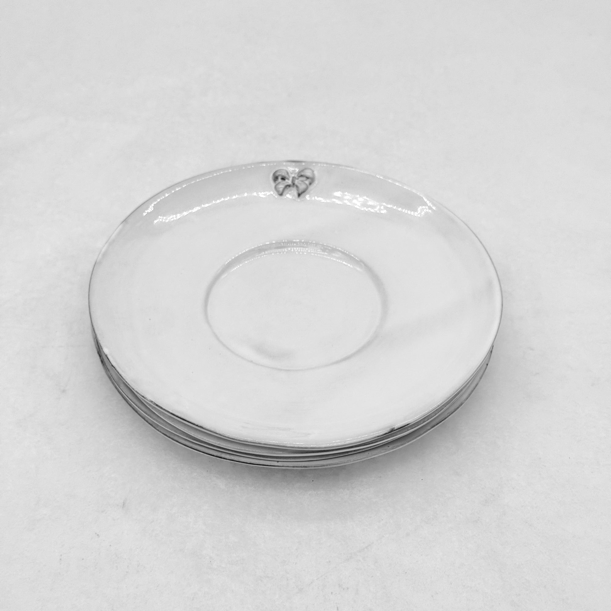Set 4 x Marie-Antoinette knot saucer