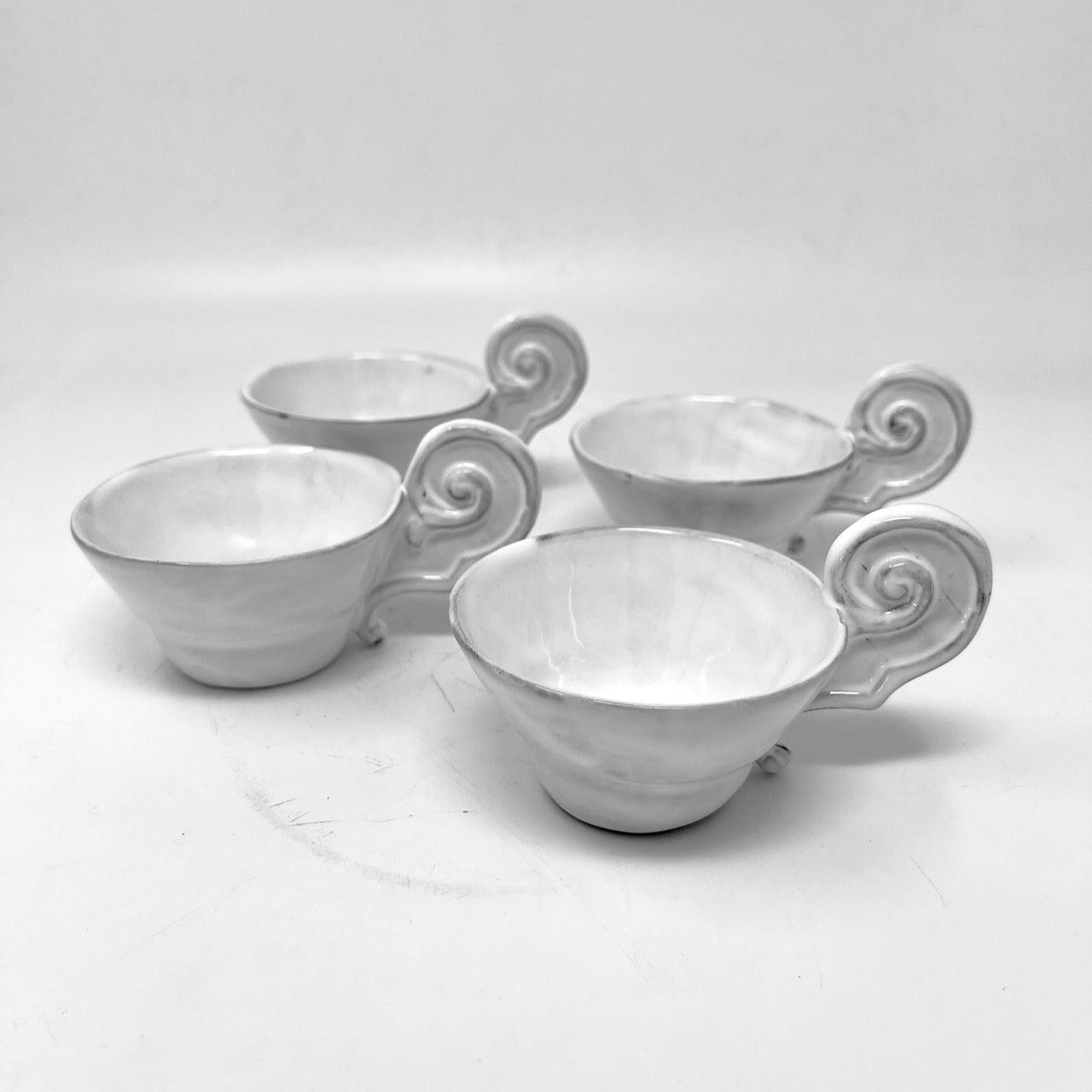 4x Mademoiselle cup with Paris handle