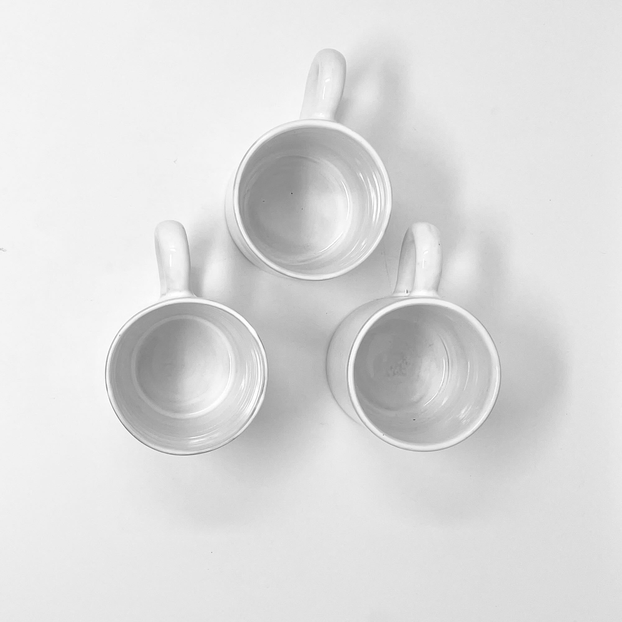 3x Mugs simples