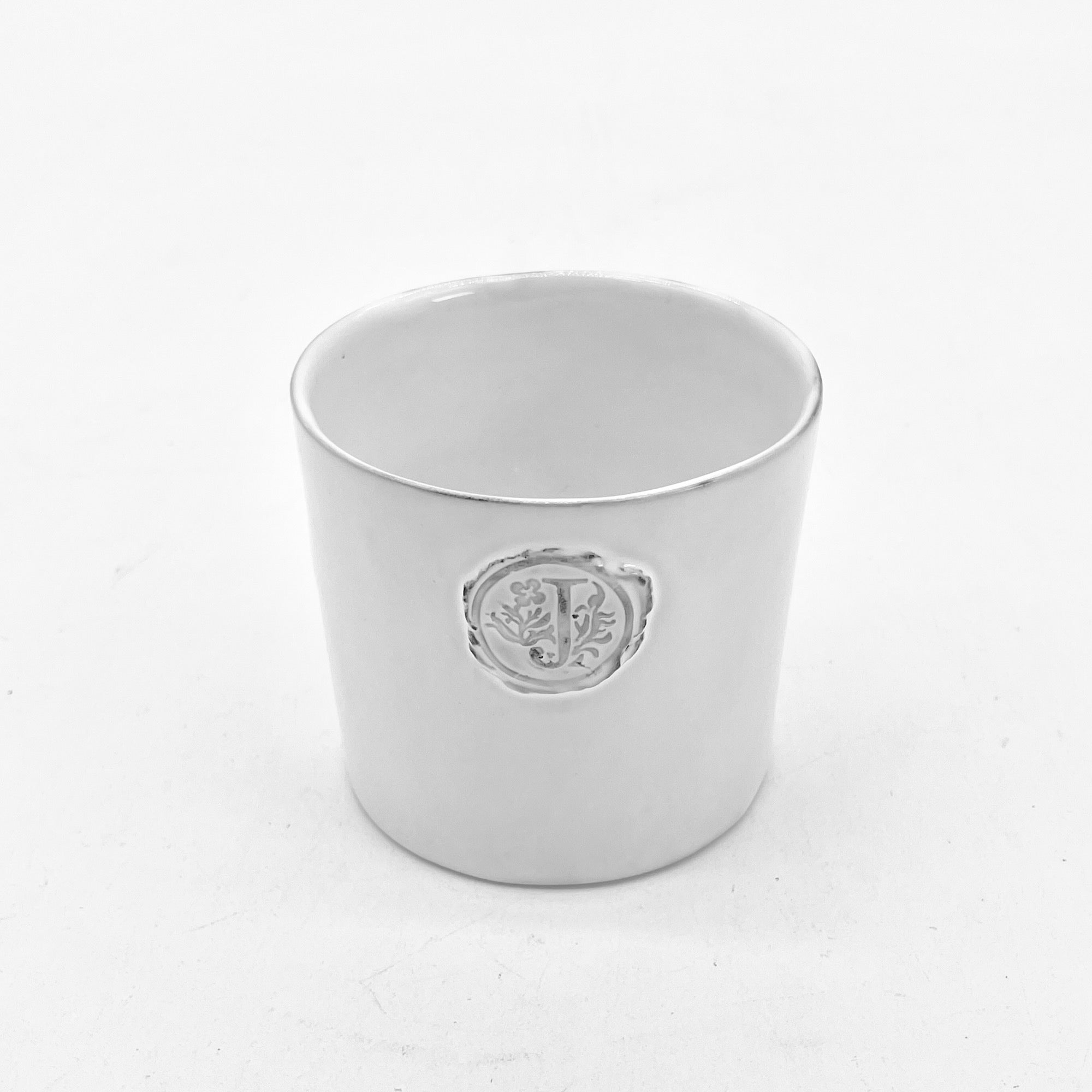 Letter seal mug "J"