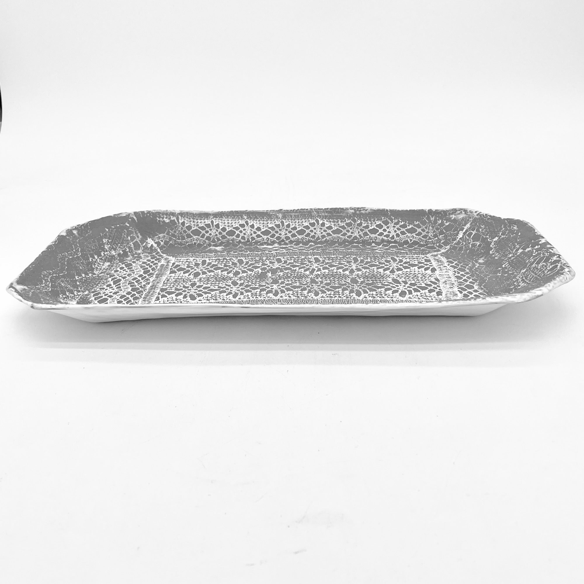 Plat en terre brute Dentelle