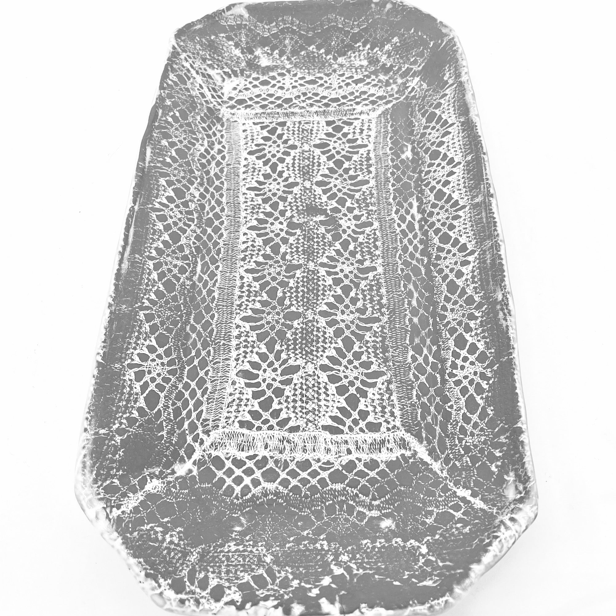 Plat en terre brute Dentelle