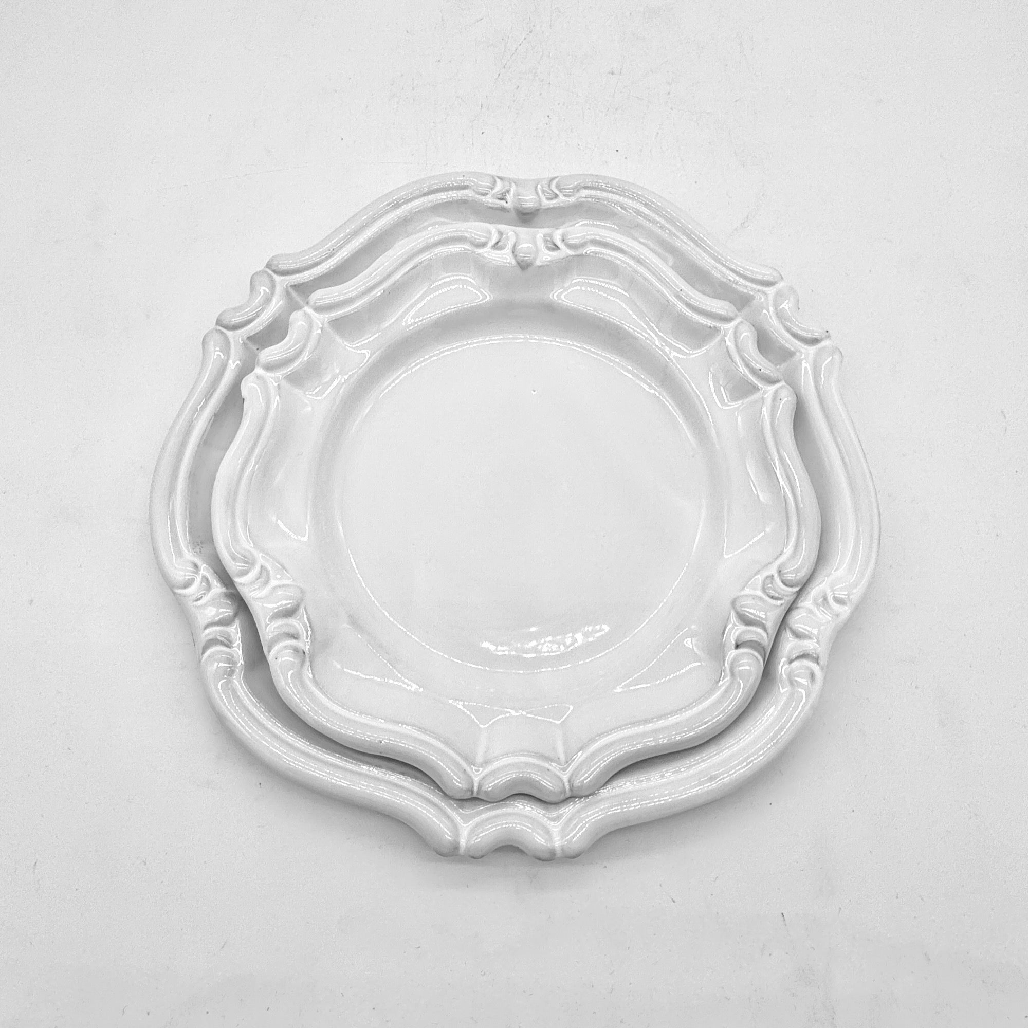 Set 1 x  assiette Saint-Jacques ⌀ 25 + 1 x assiette Saint-Jacques ⌀ 21