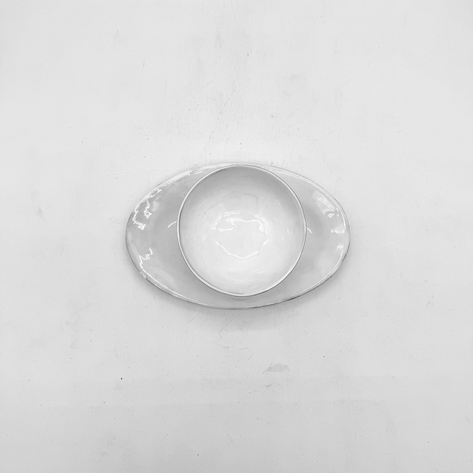 Mon Jules gravy boat with saucer
