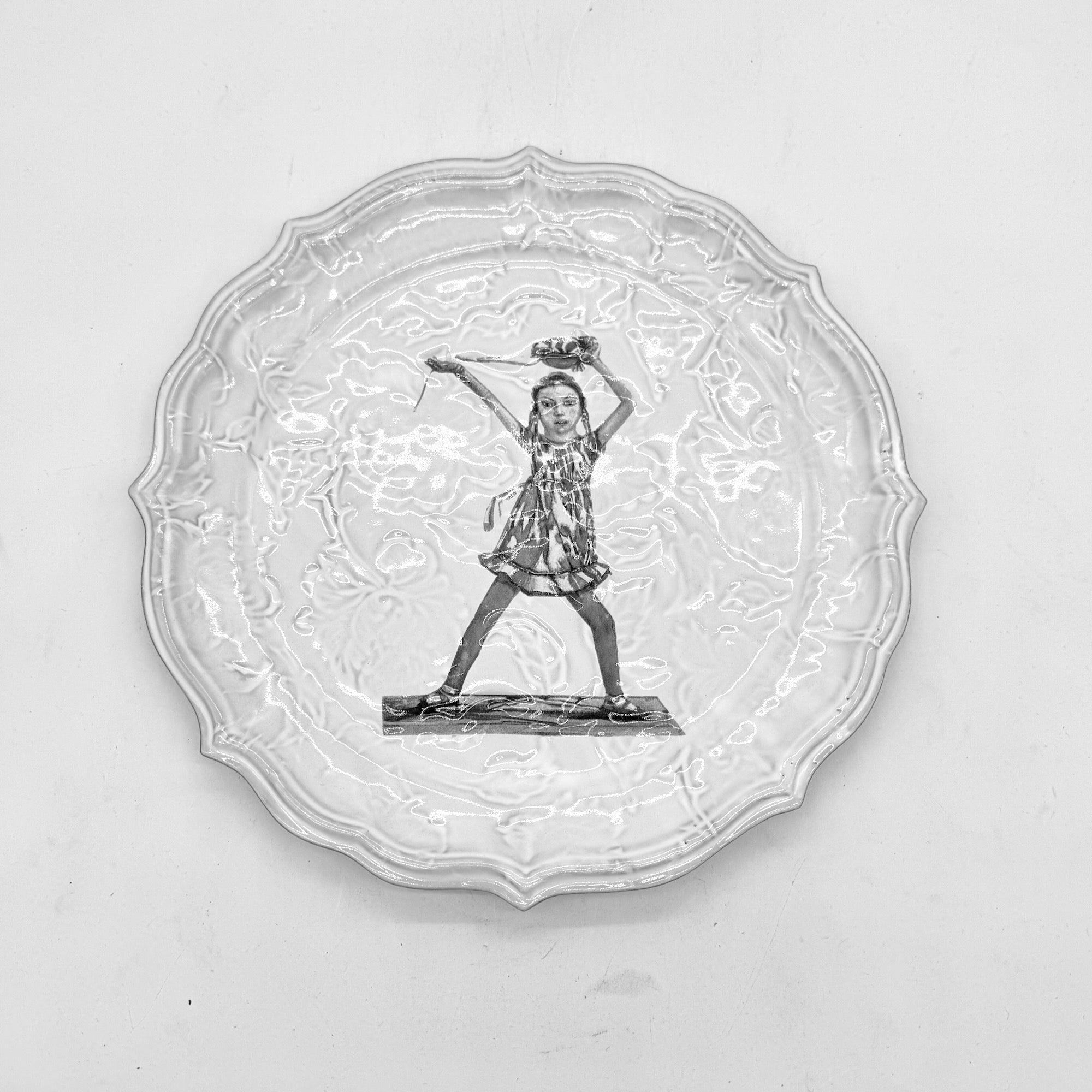 Campagne pivoine dancer plate