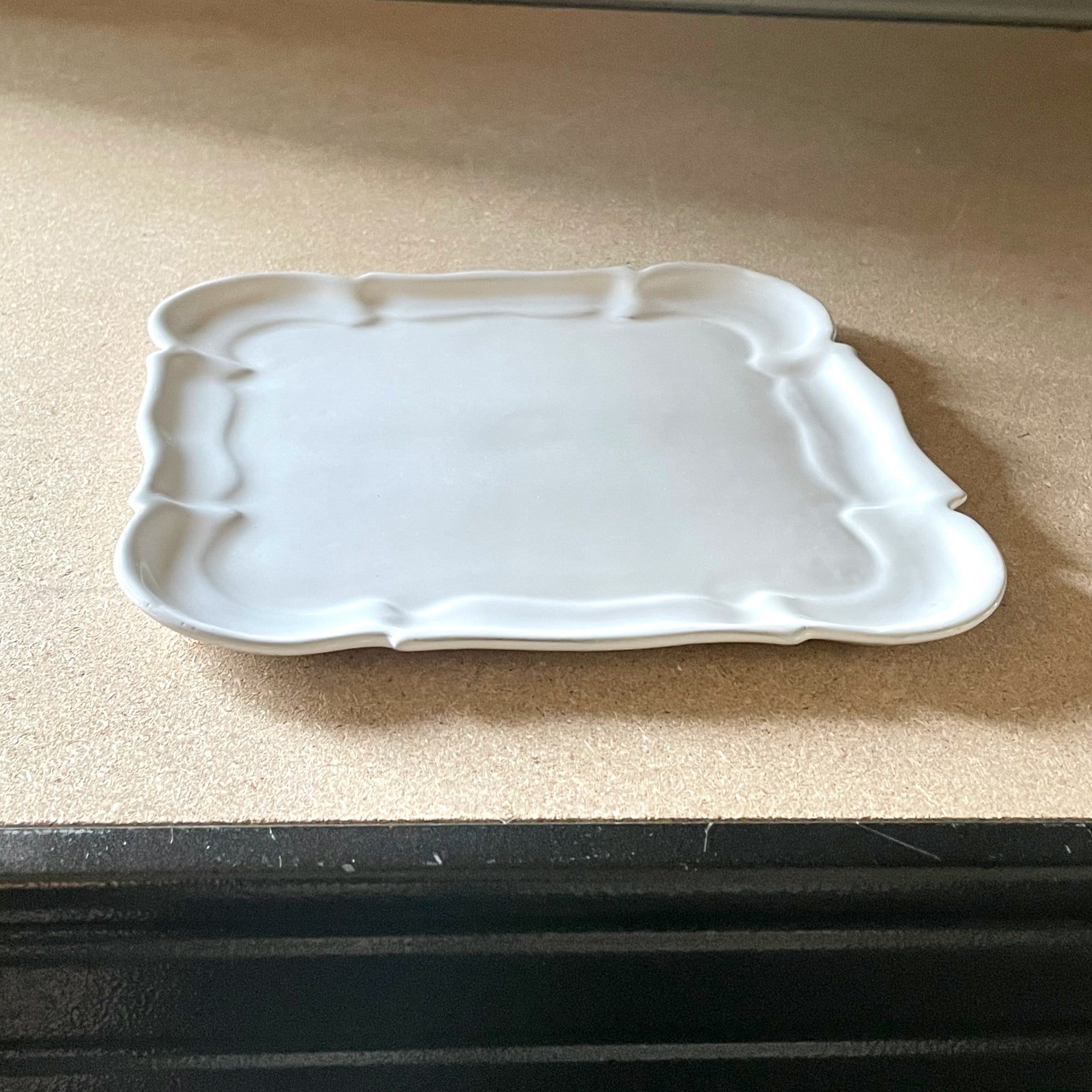 Apolline plate-Dessert plate (19x19x0,5cm)-CARRON-Paris