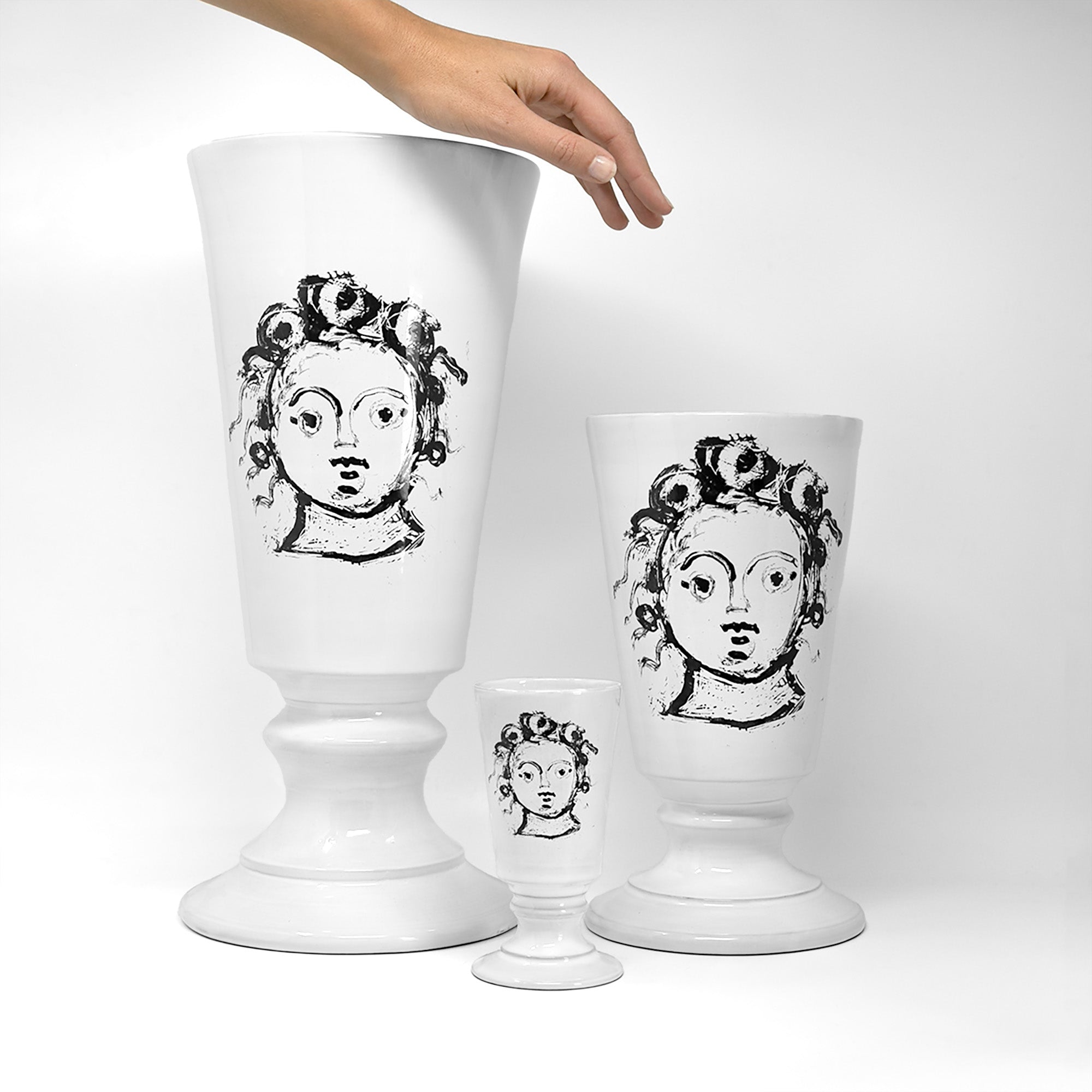 Bigoudi footed vase-CARRON-Paris