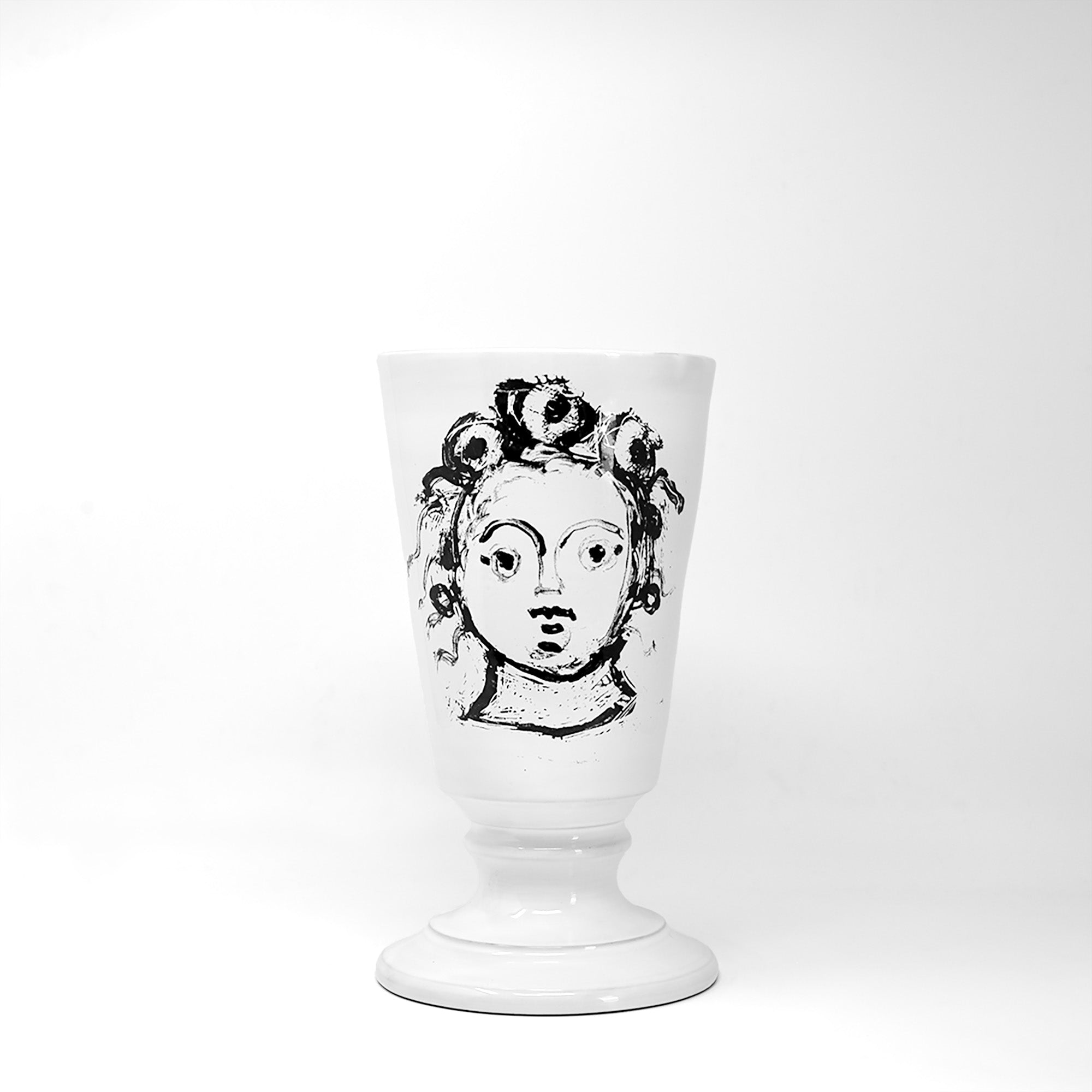 Bigoudi footed vase-M (⌀15 H28)-CARRON-Paris