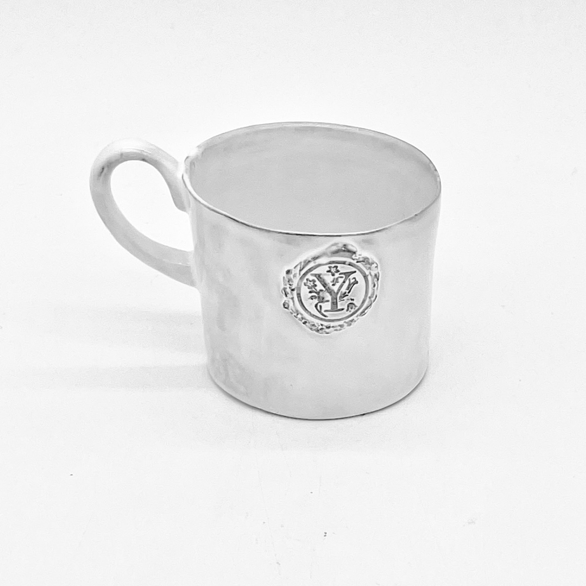 Letter seal mug with handle "Y"-CARRON-Paris