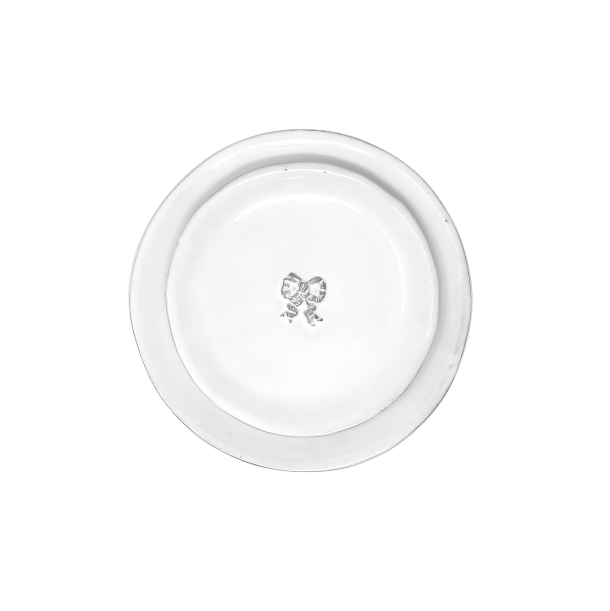 Marie-Antoinette ribbon plate | Handmade French ceramic plate | CARRON ...