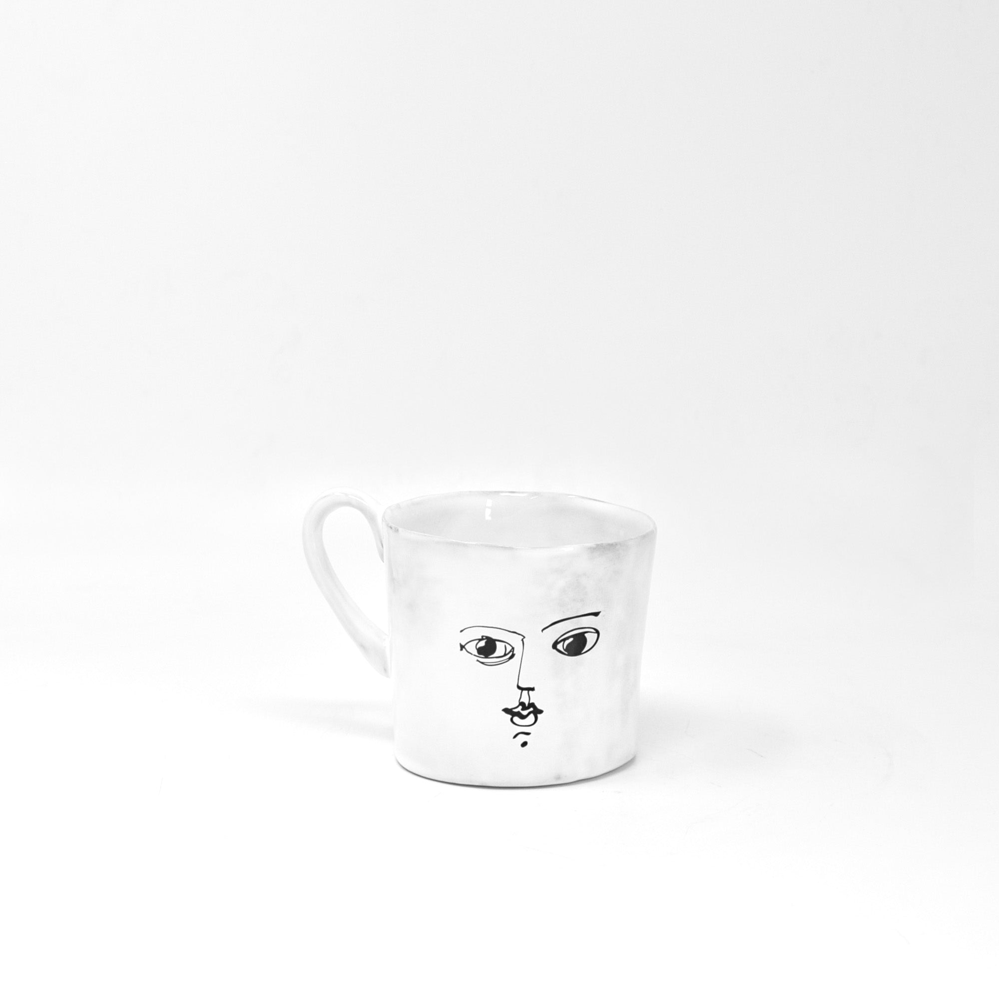 Moon mug with handle-M (11x8 H8)-CARRON-Paris