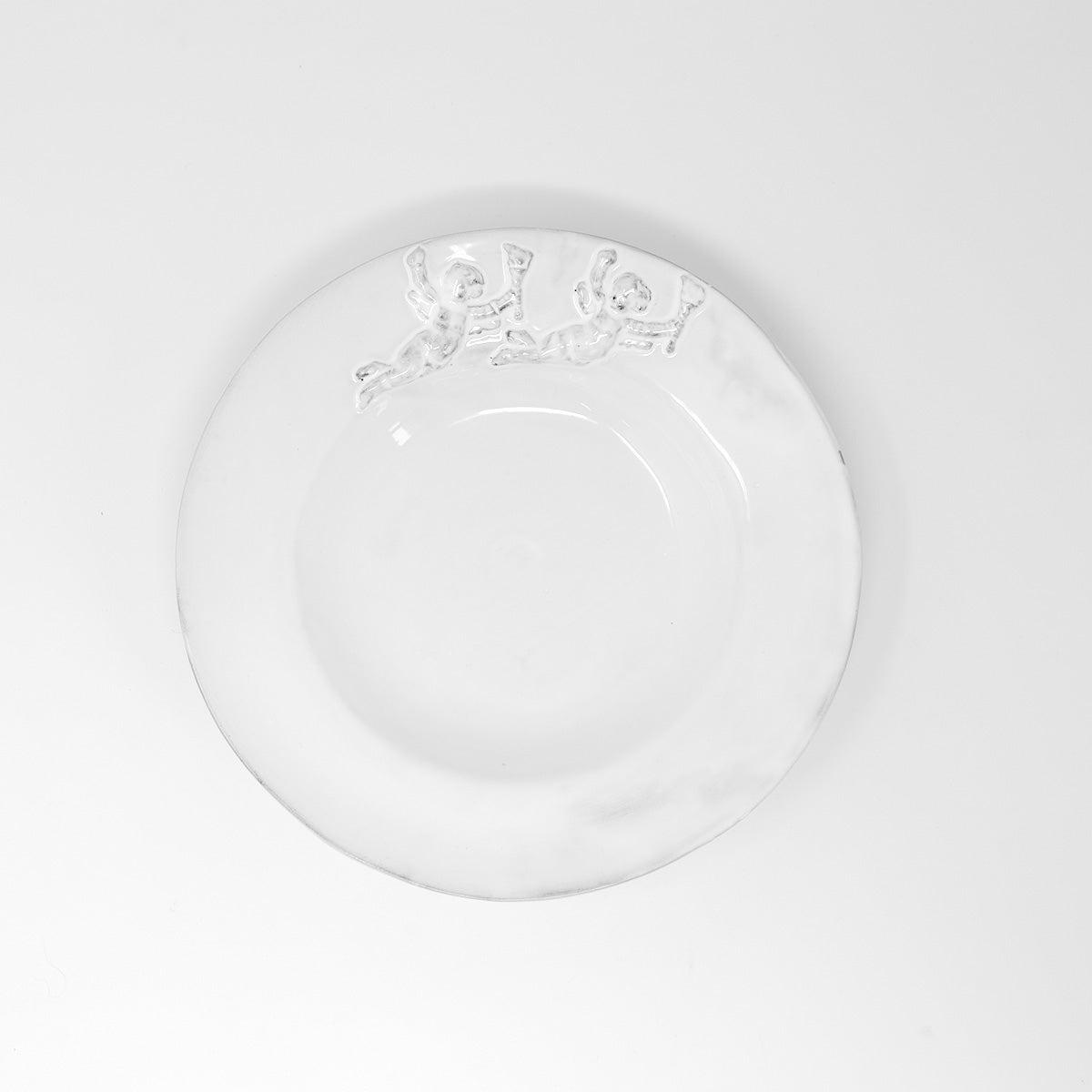 Cherub Baby Gift Set - handmade French faience piece by CARRON Paris