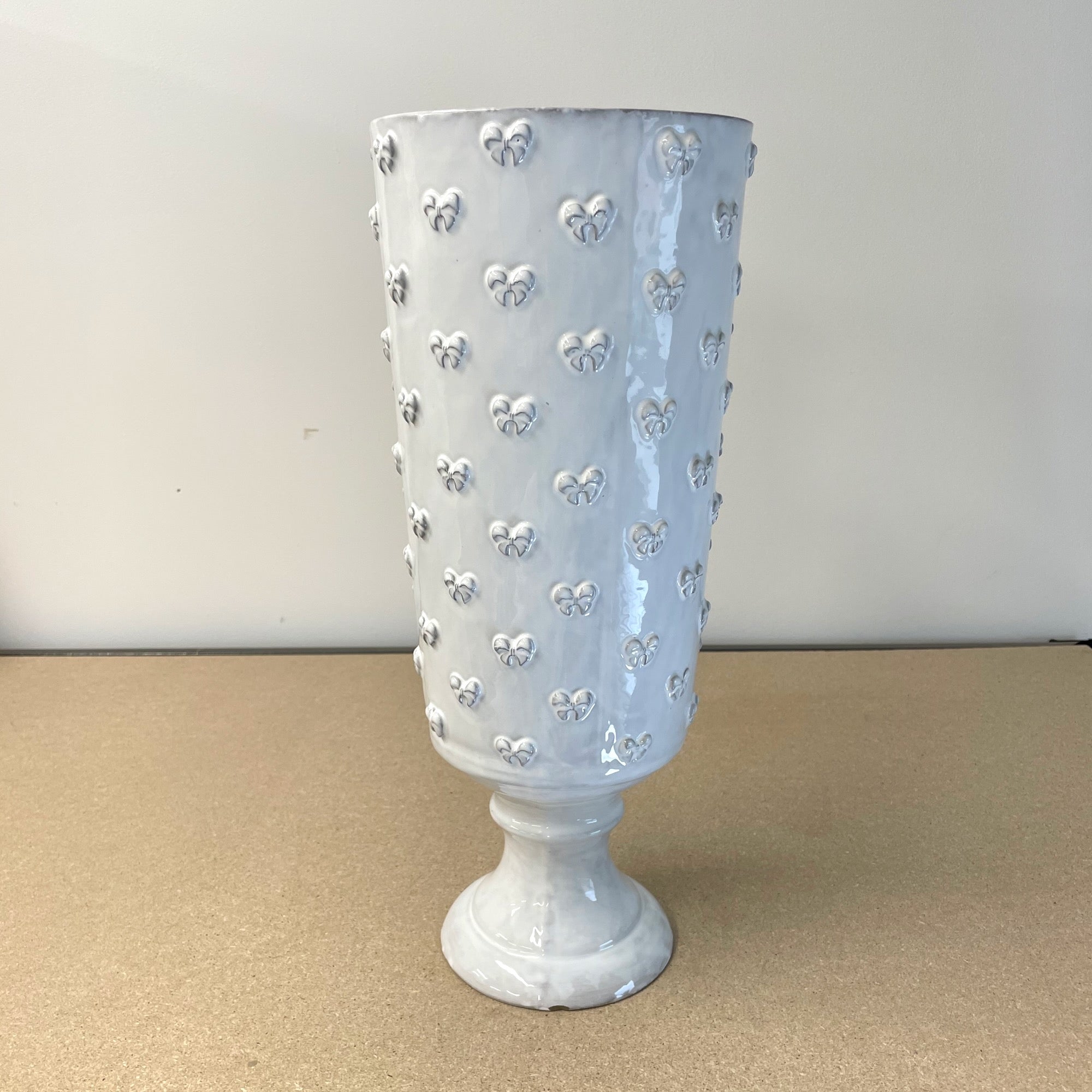Nœud-Nœud footed vase-L (⌀20 H42)-CARRON-Paris