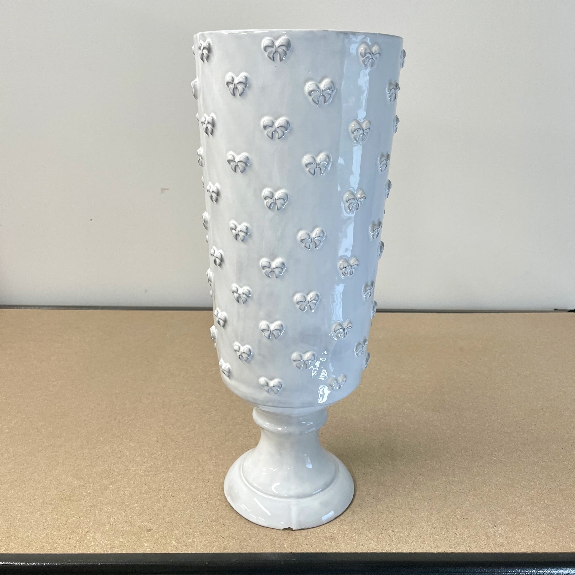 Nœud-Nœud footed vase-L (⌀20 H42)-CARRON-Paris
