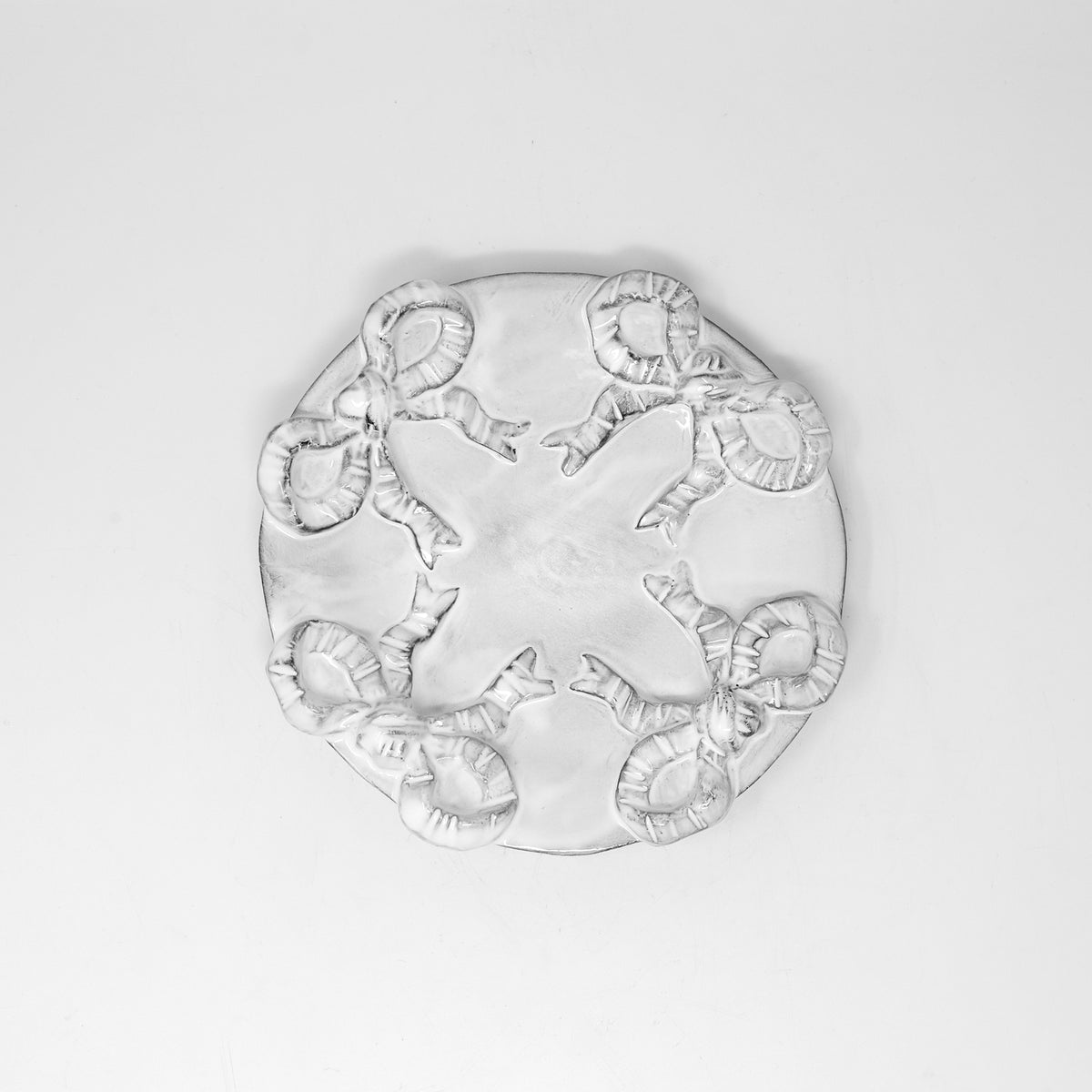 Noeud-Noeud plate | Marie-Antoinette French ceramic plate | CARRON Paris