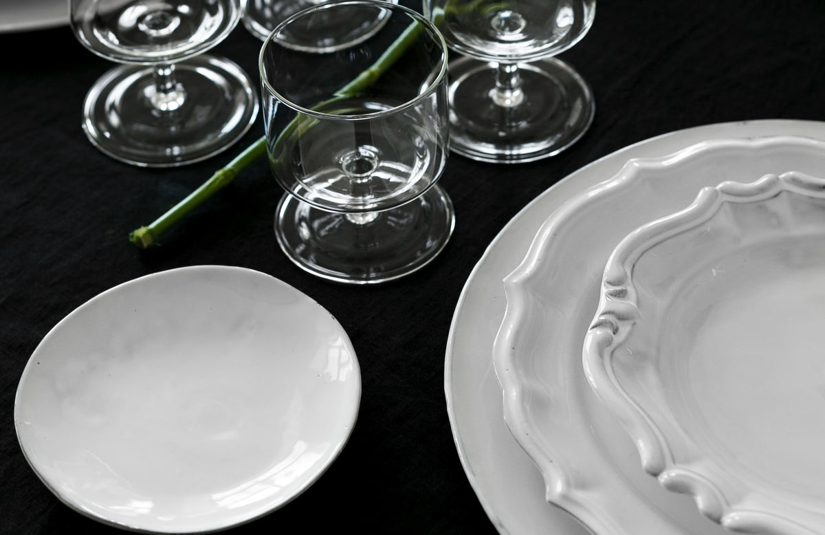Paris handmade simple plate | French ceramic dinner plate | CARRON Paris