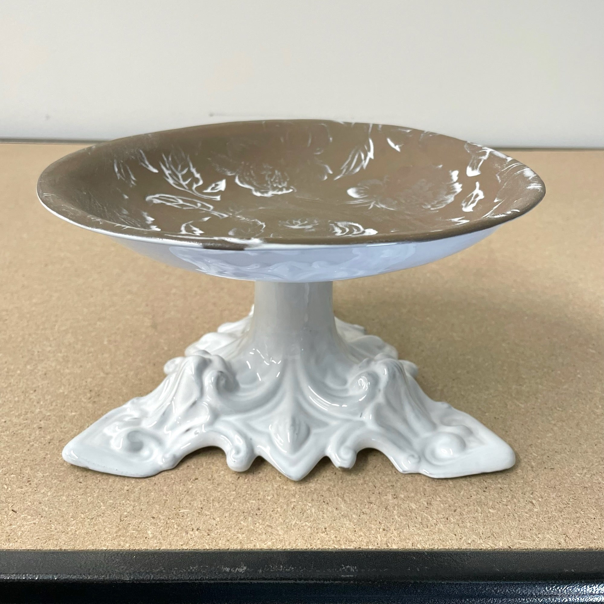 Pivoine serving pedestal-22x22x9cm-CARRON-Paris